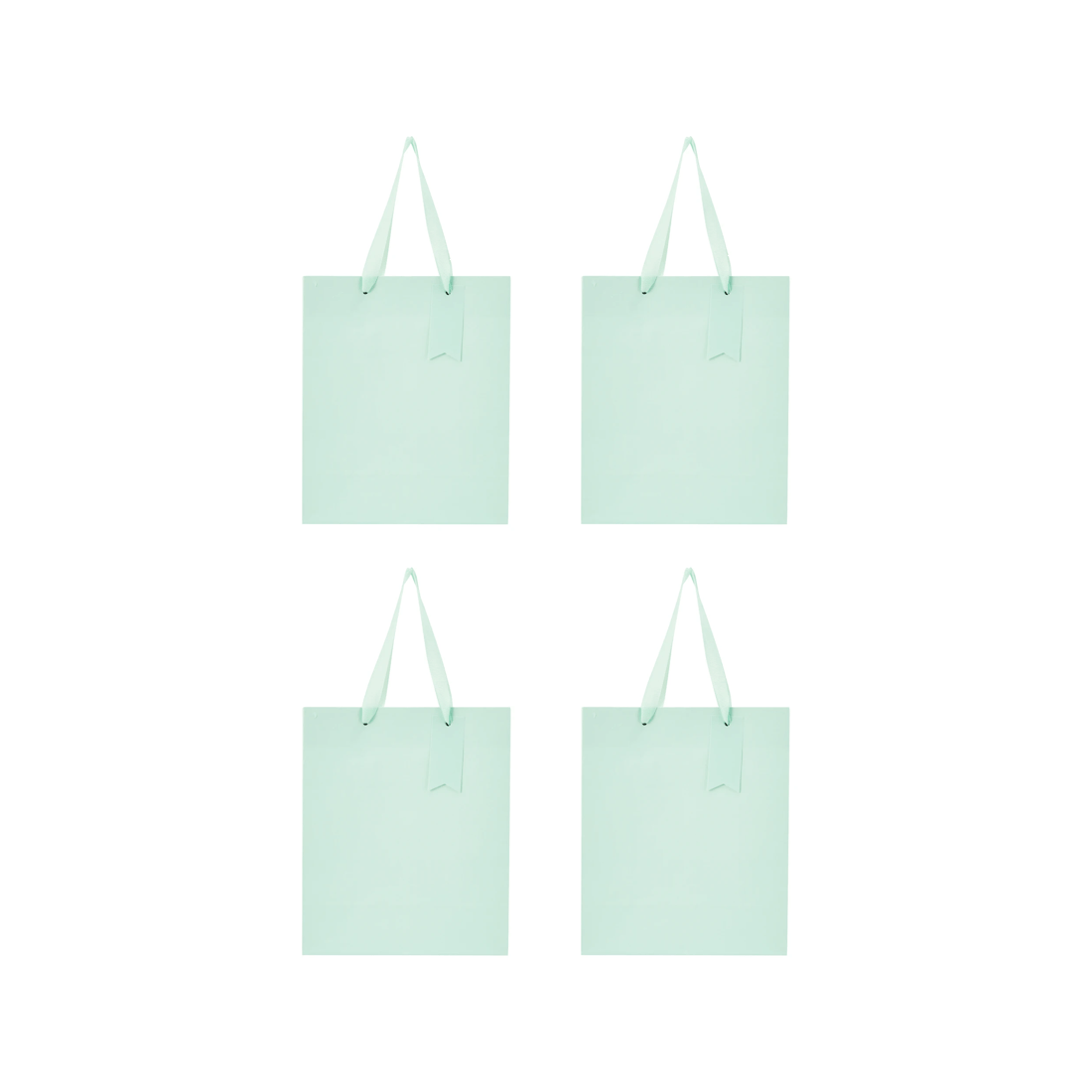 2 4 Pack Multi Green Gift Bags - Medium, 2 of 4