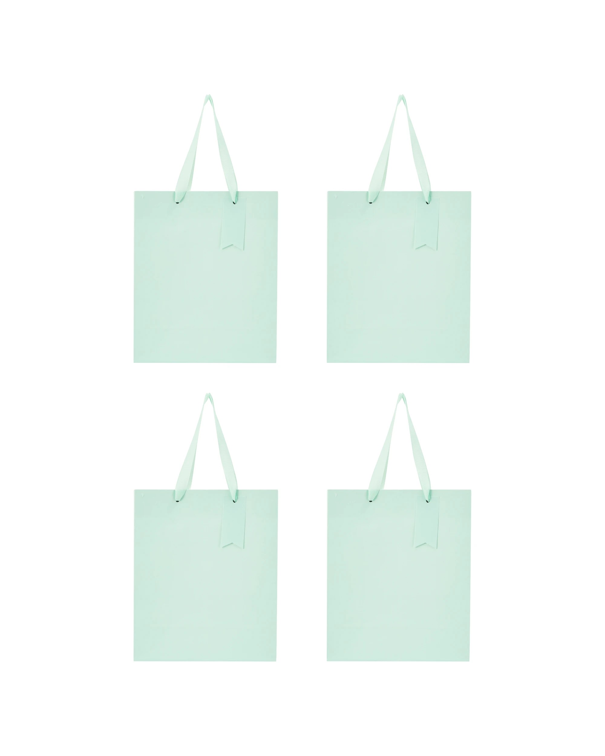 2 4 Pack Multi Green Gift Bags - Medium, 2 of 4