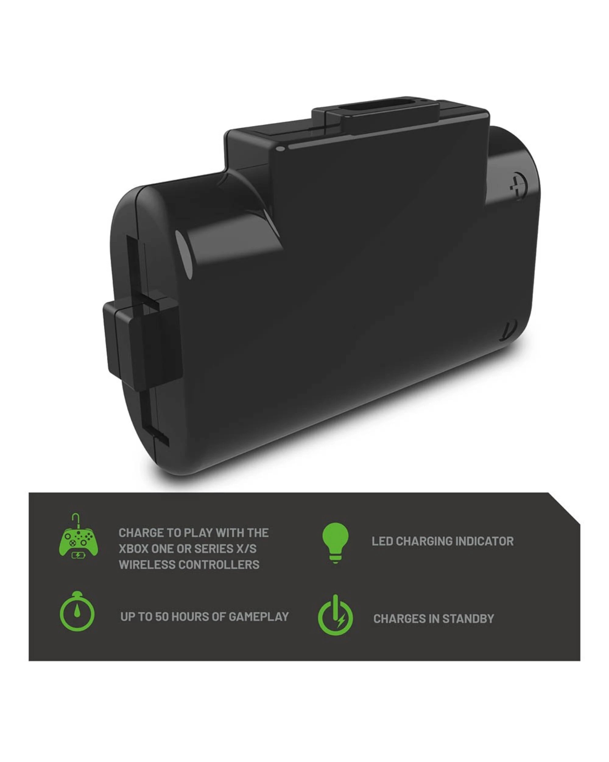 4 4Gamers XBOX Twin Play & Charge Kit - Black, 4 of 5