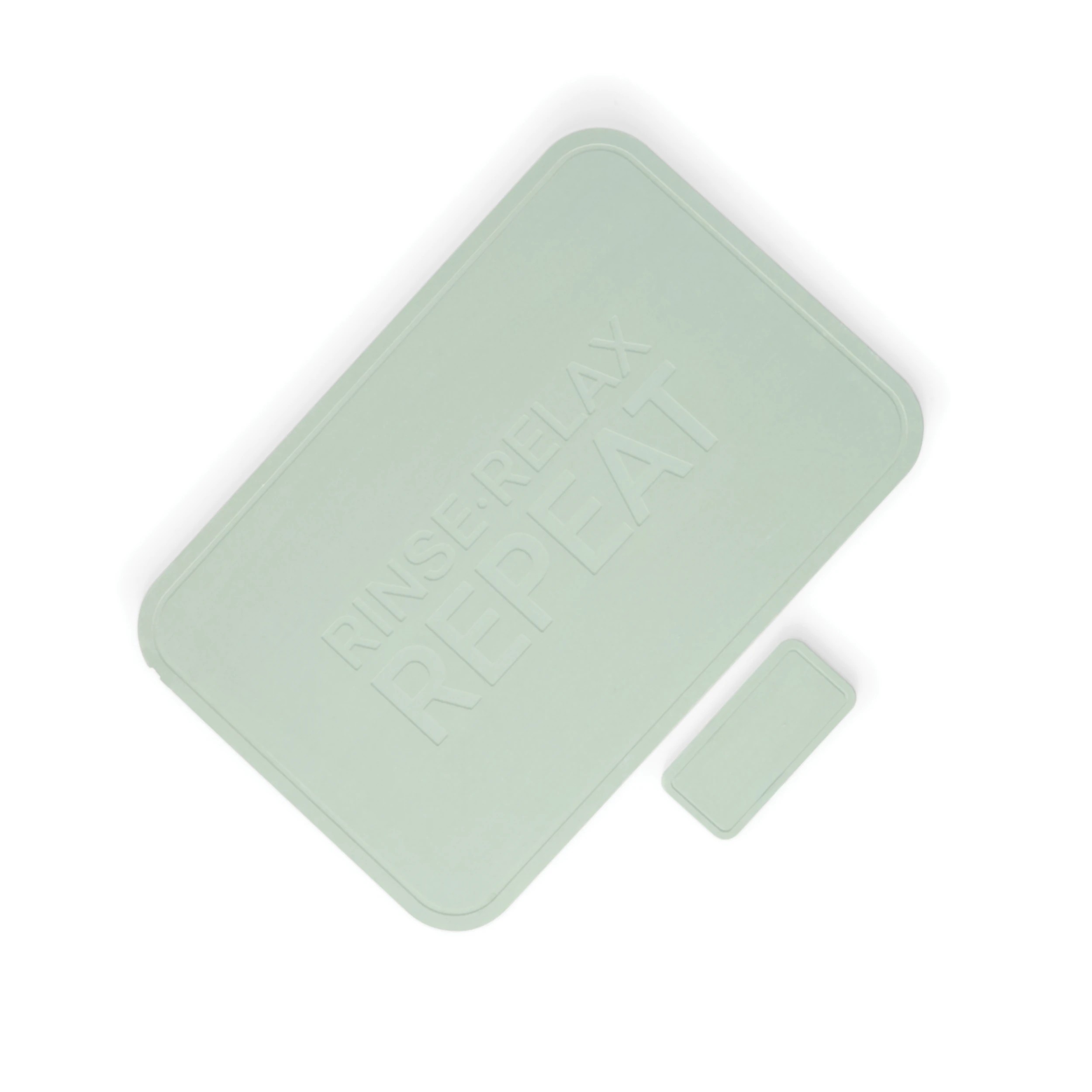 5 Stone Dry Bathmat and Tray Set - Sage, 5 of 10