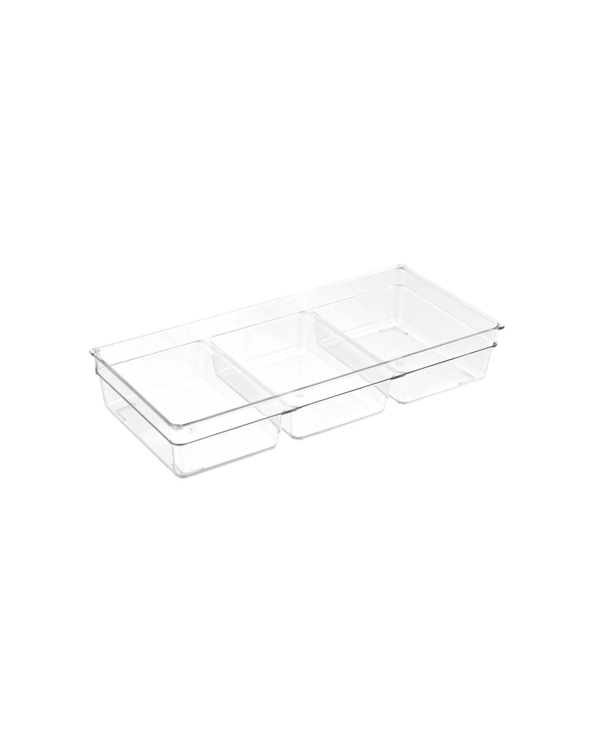 3 Boxsweden Crystal Nest 3 Section Tray 4 Pack 33 X 15 X 6cm Durable Storage Set
 - plain, 3 of 4