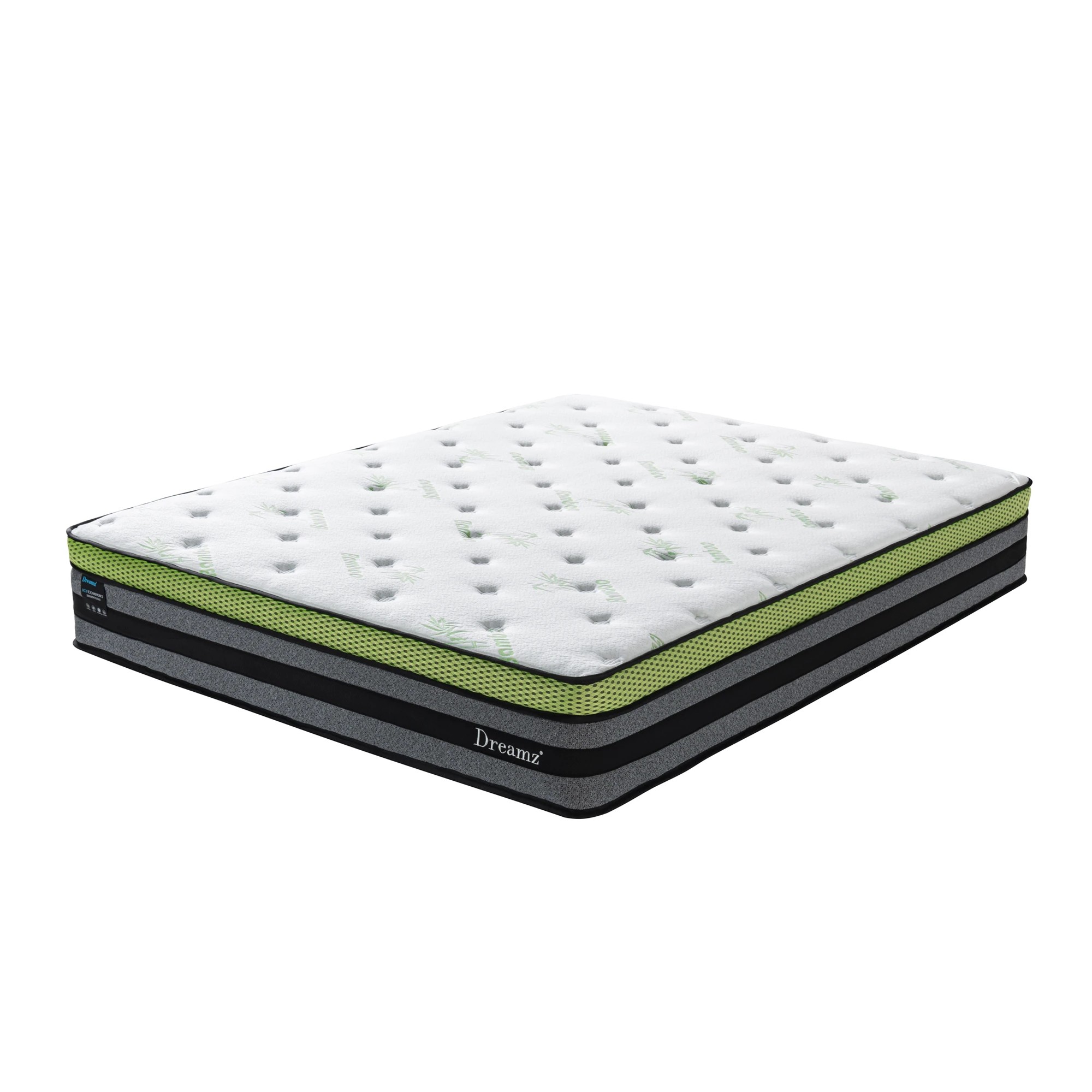 1 Dreamz Queen Cooling Spring Mattress 30cm, 1 of 6