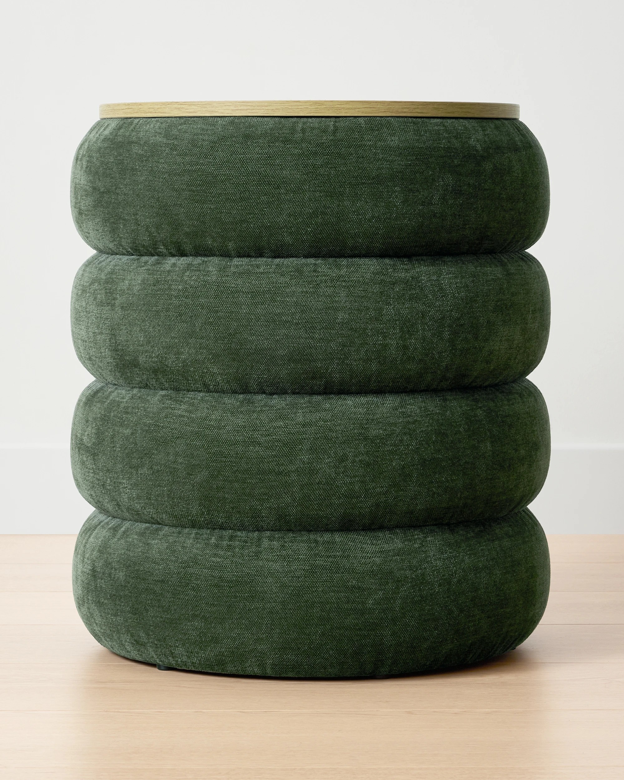 3 Bubble Ottoman with Storage - Green, 3 of 6