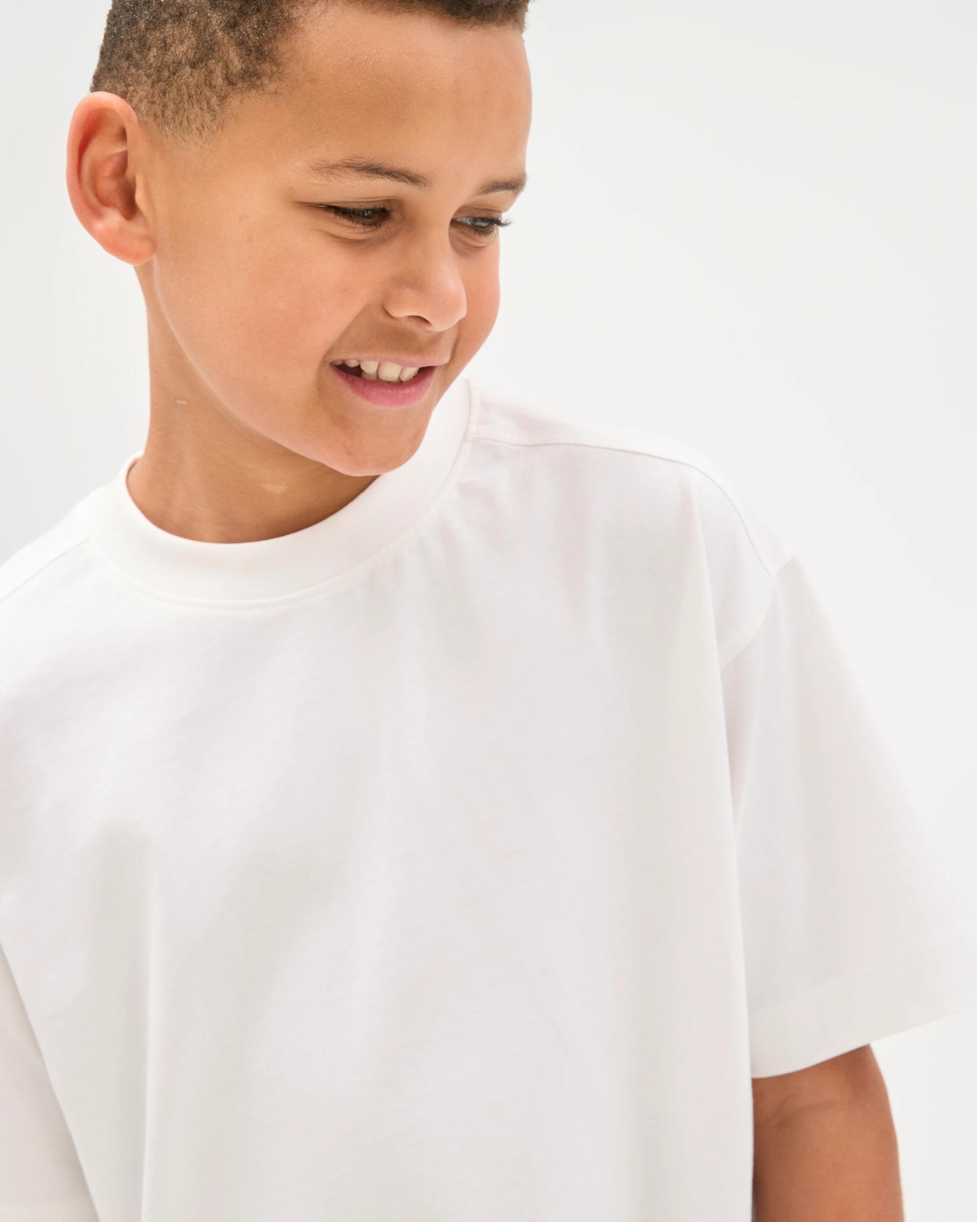 3 Target Kids Australian Cotton Oversized Plain T-Shirt WHITE, 3 of 6
