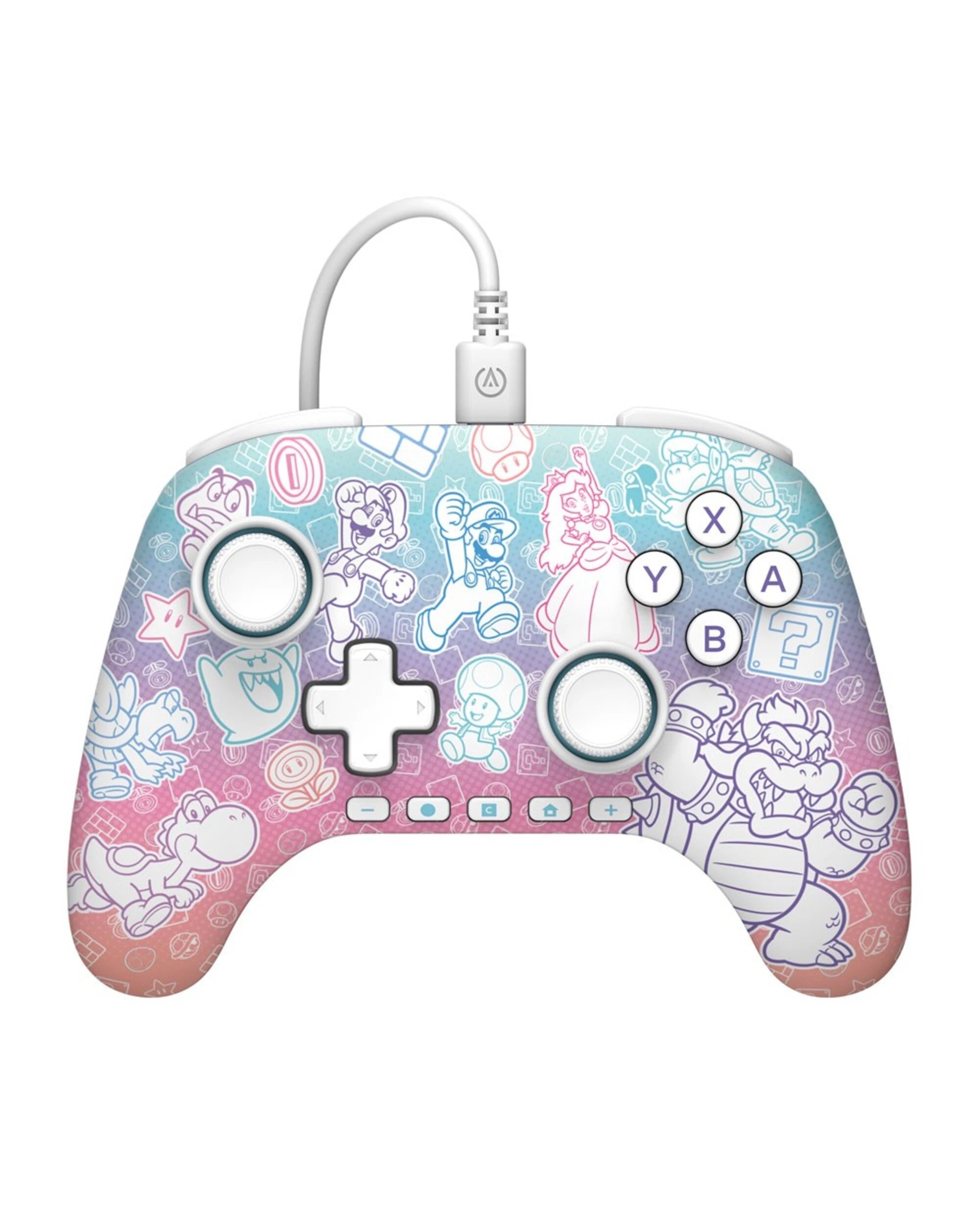 1 PowerA - Advanced Wired Controller for Nintendo Switch 2 - Mushroom Kingdom - Multi, 1 of 5