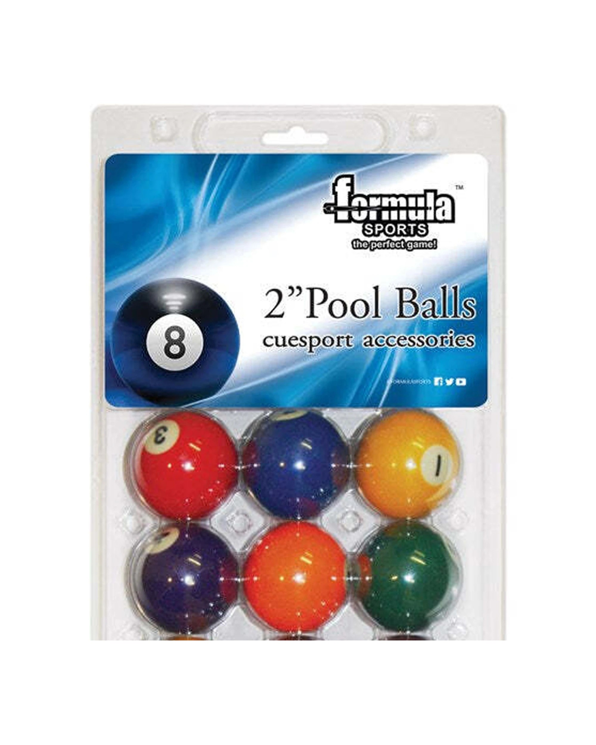 Formula Sports 16pc Formula Sports Standard Pool Billiard Balls 2 ...