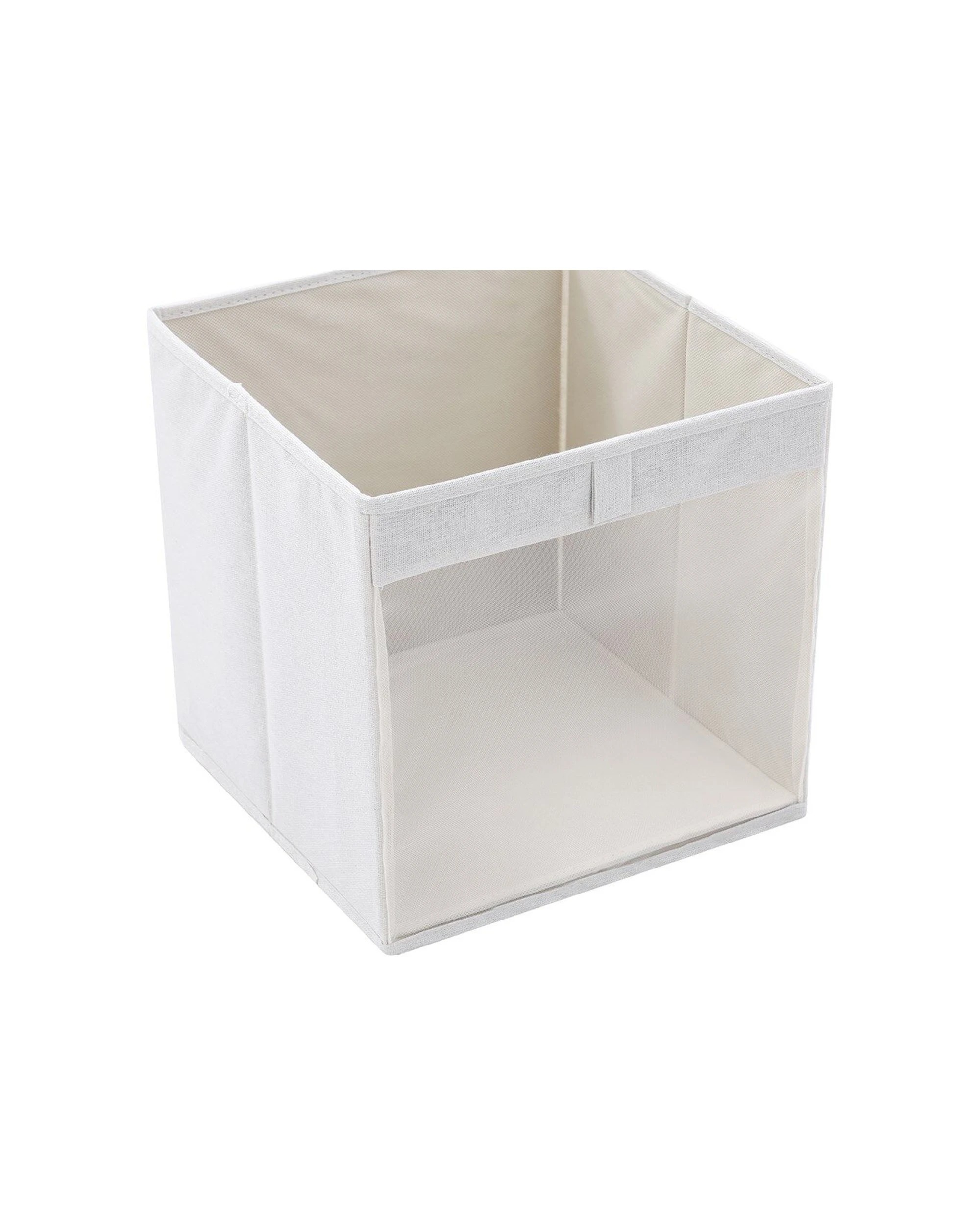 5 Boxsweden Kloset Linen Foldable Wardrobe Organising Storage Cube Set Of Six
 - white, 5 of 5