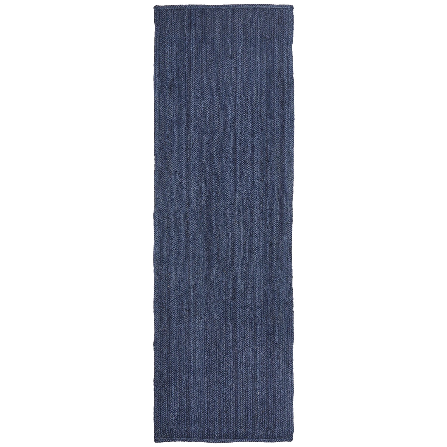 2 Common Ground Rugs Shoreline Navy 300x80cm - Medium Runner Hand Braided Jute Rug - Blue, 2 of 9