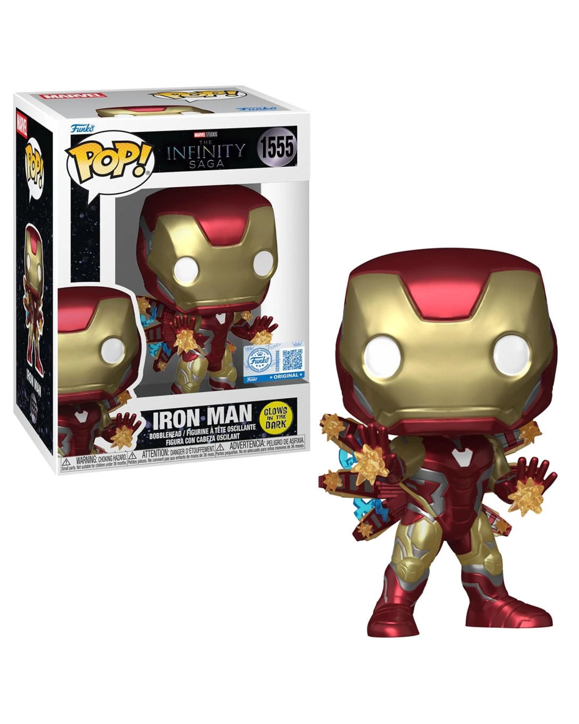 1 Marvel Avengers: Endgame Iron Man Glow POP! Plus Funko POP! Vinyl, 1 of 4