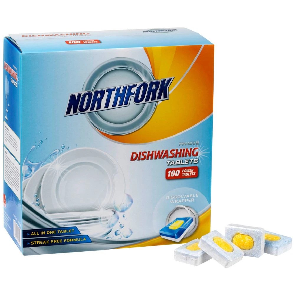 1 Northfork All In 1 Dishwashing Tablets 100 Pack, 1 of 4