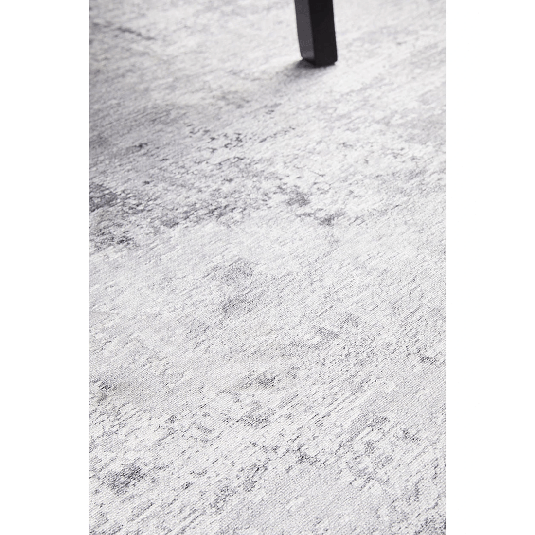 5 RUG CULTURE Illusions 156 Silver Polyester Rug - 3mm Power Loomed Pile - Silver, 5 of 7