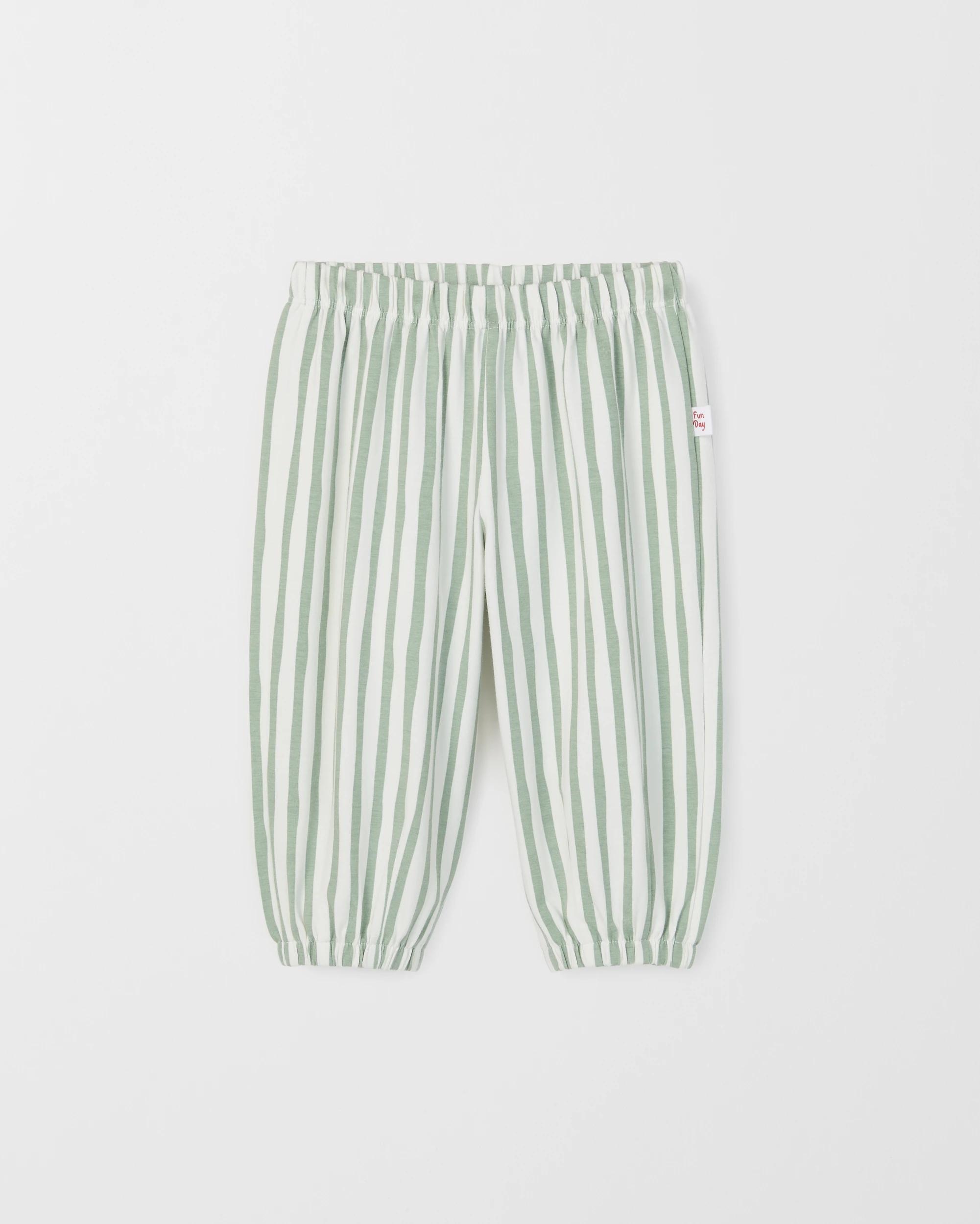 5 Target Baby Organic Cotton Jersey Balloon Pants STRIPE DELLA ROBBIA BLUE, 5 of 6