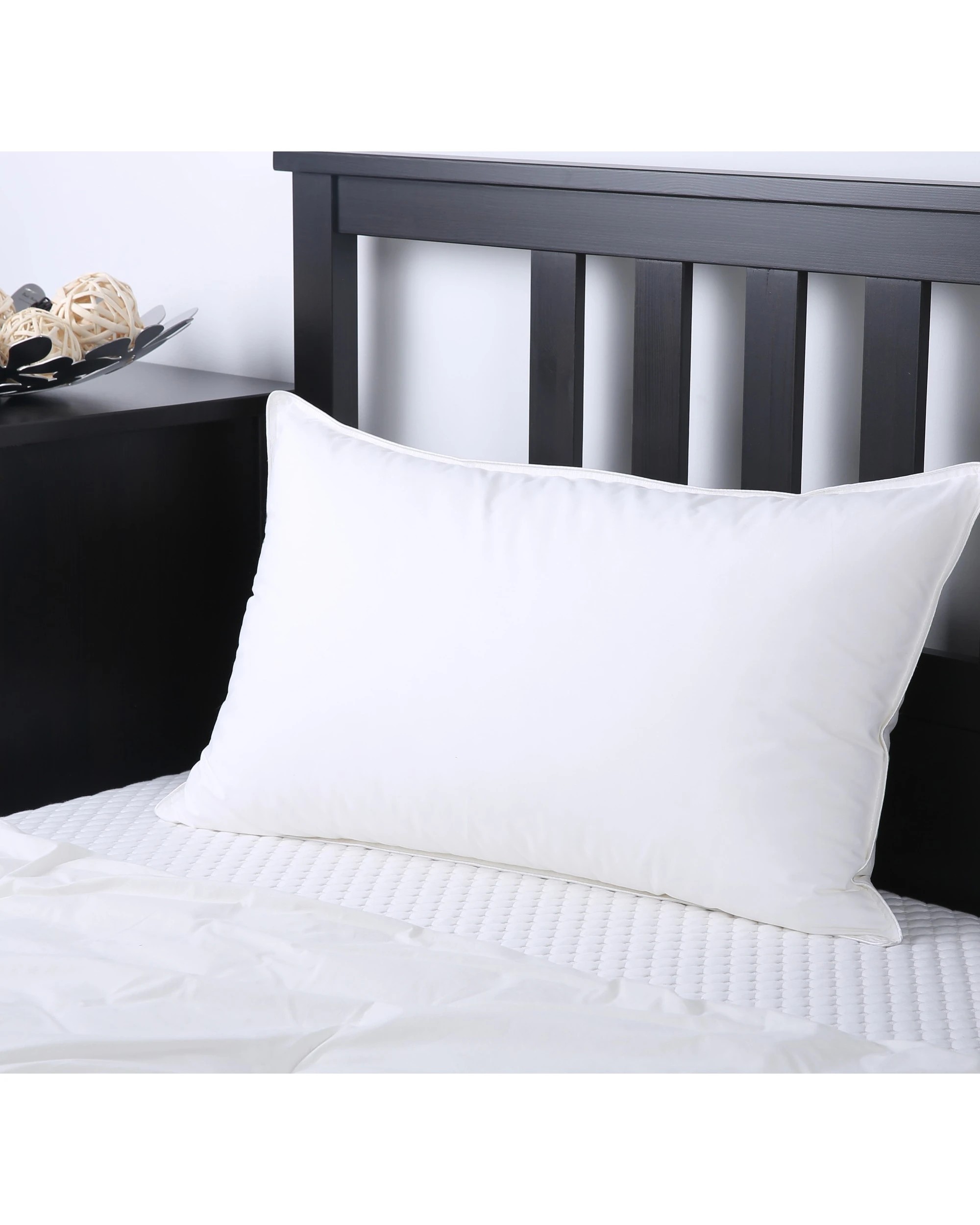 1 Dreamaker Down Alternative King Size Pillow 90x50cm - White, 1 of 4