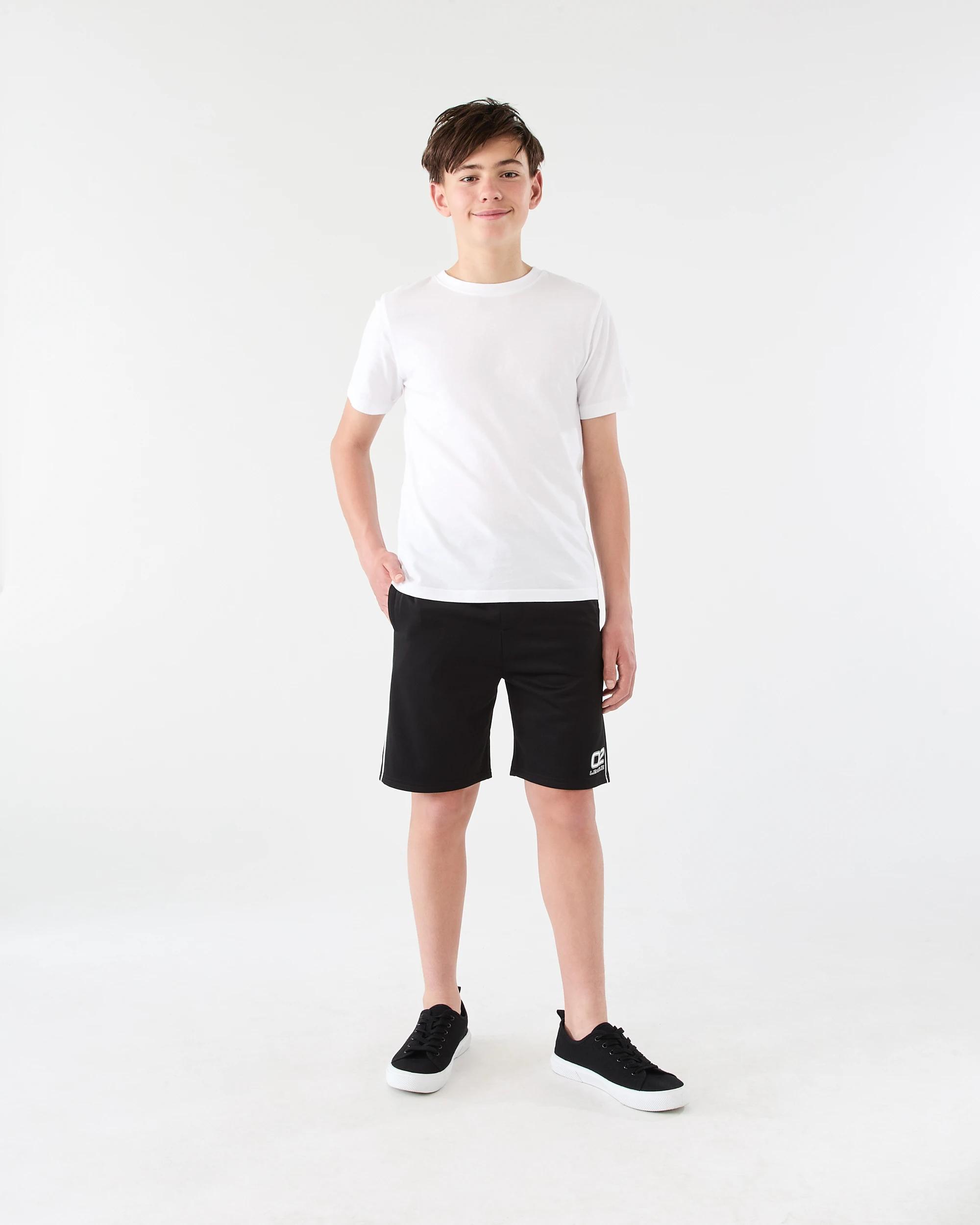 5 Piped Knit Shorts Blk Varsit, 5 of 6
