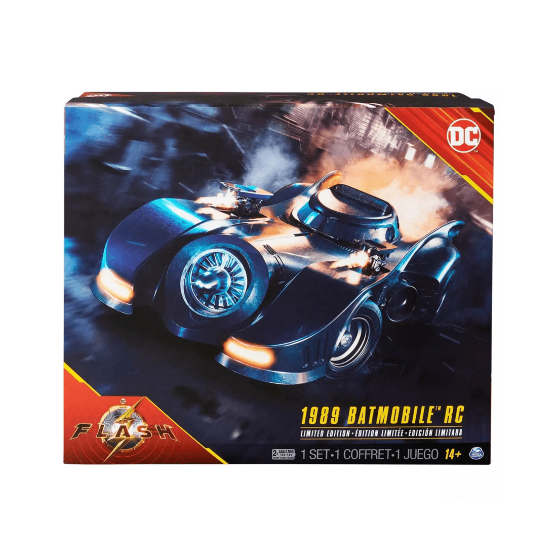1 Spin Master The Flash Movie Limited Edition 1989 Batmobile RC Car With Batman Action Figure, 1 of 10