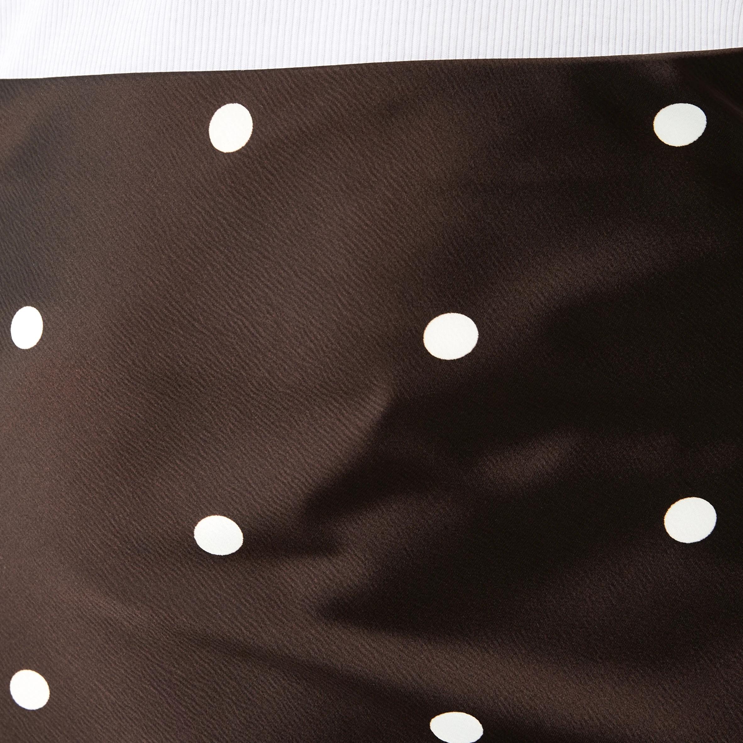 4 Satin Slip Maxi Skirt Bwn Spot, 4 of 4