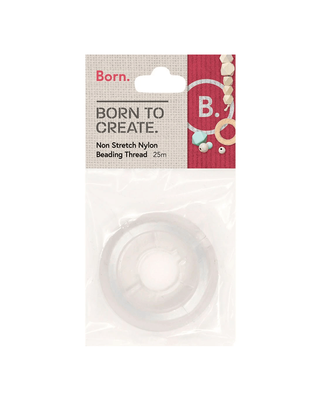Born Nylon Non Stretch Beading Thread 25m - Kmart