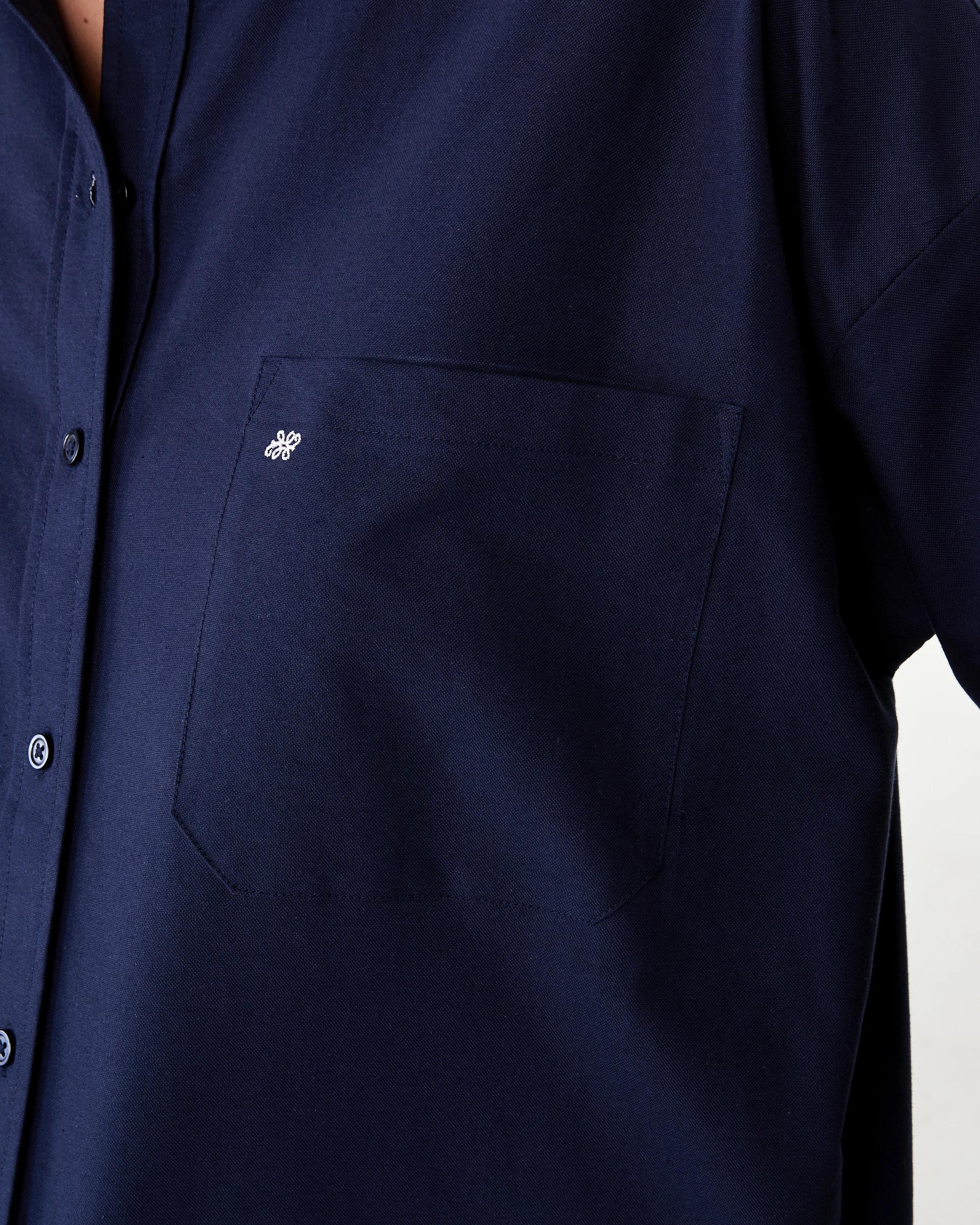 6 Long Sleeve Oxford Shirt Navy Blaze, 6 of 9