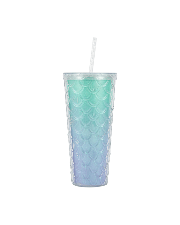 650ml Metallic Scallop Tumbler
