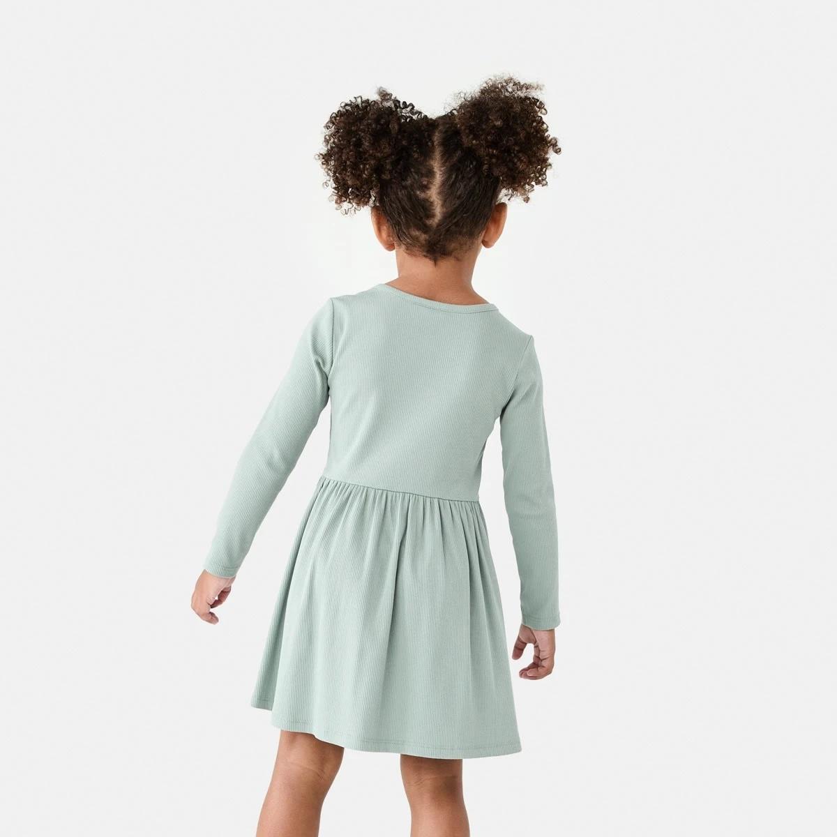 2 Rib Jersey Dress Ice Grn, 2 of 9
