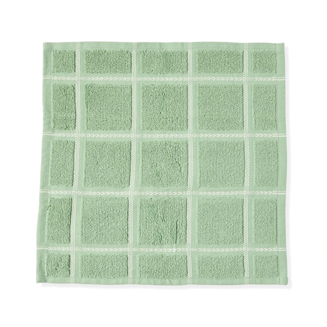 5 Pack of 3 Terry Dish Cloths - Green, 5 of 6
