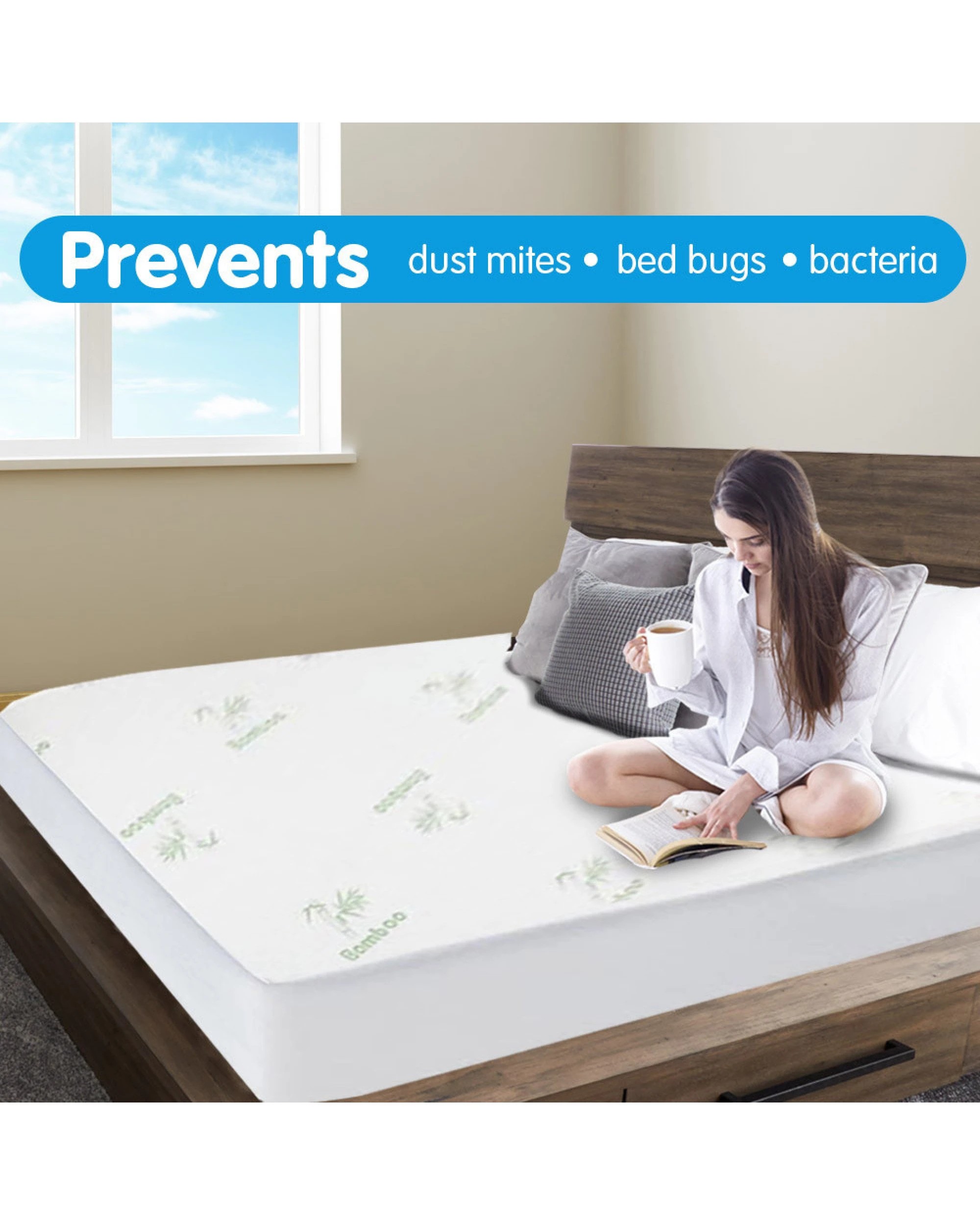 10 Laura Hill Bamboo Mattress Protector-queen, 10 of 10