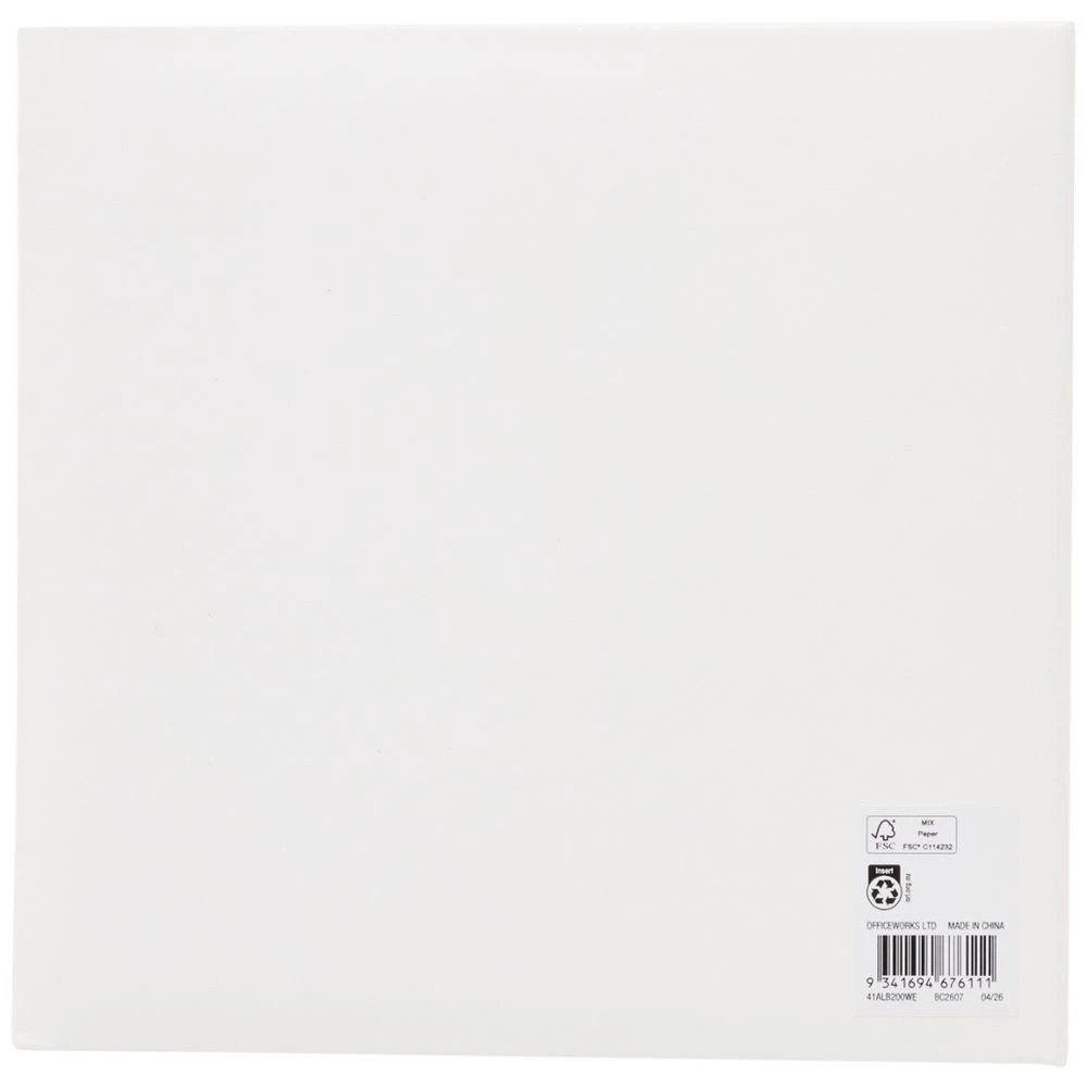 4 Officeworks 6x4 Photo Album White 200 Pocket, 4 of 4