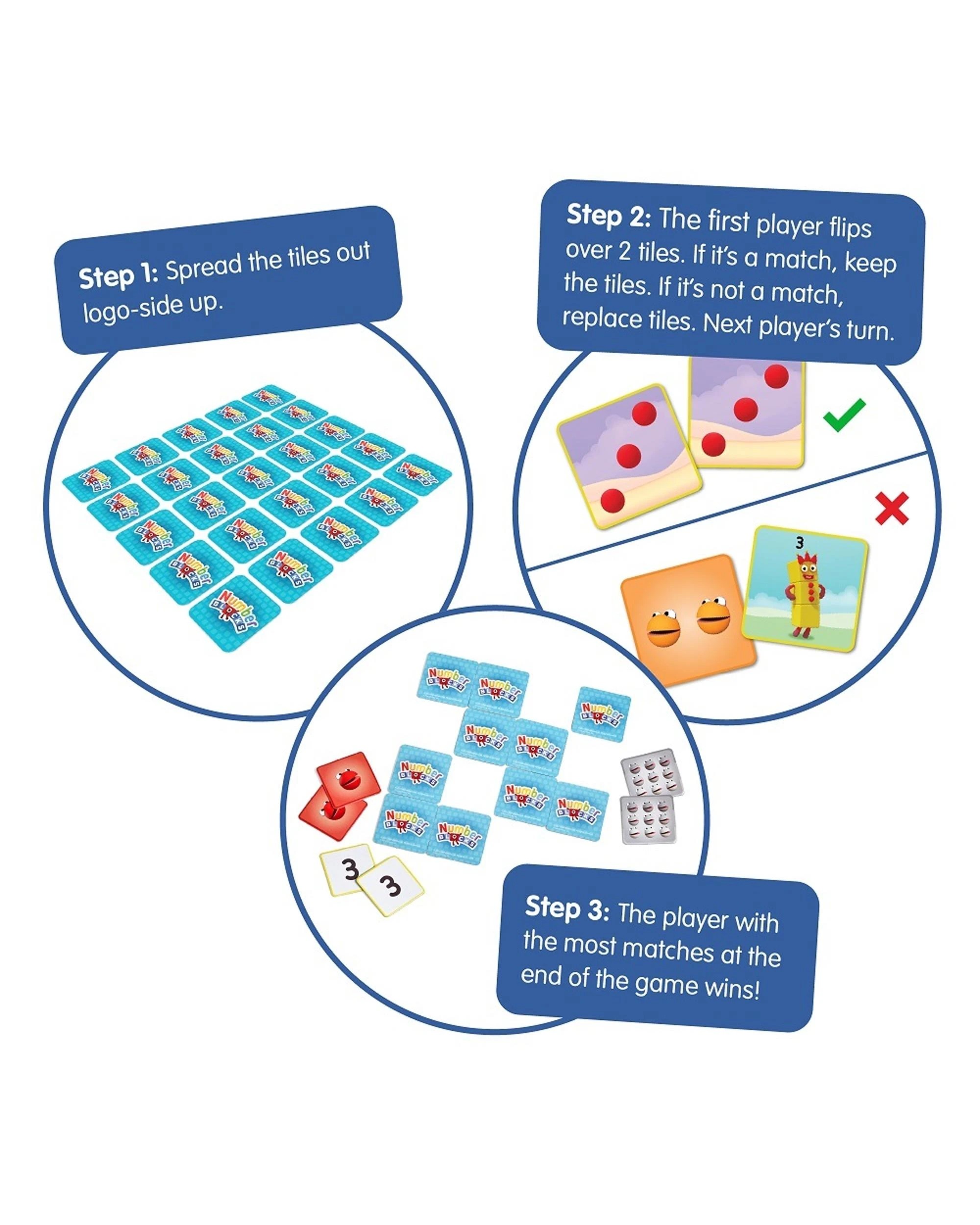 3 Numberblocks Memory Match Game, 3 of 7