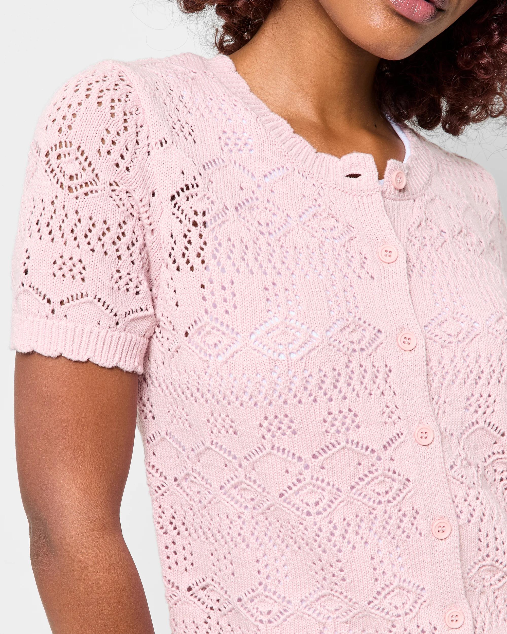 5 Target Petites Australian Cotton Femme Cardigan SOFT PINK, 5 of 5