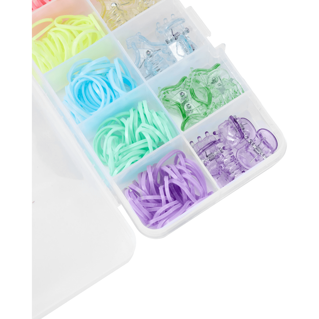 4 OXX Haircare 170 Piece Mini Claw Clips and Poly Bands - Multi Colour, 4 of 5