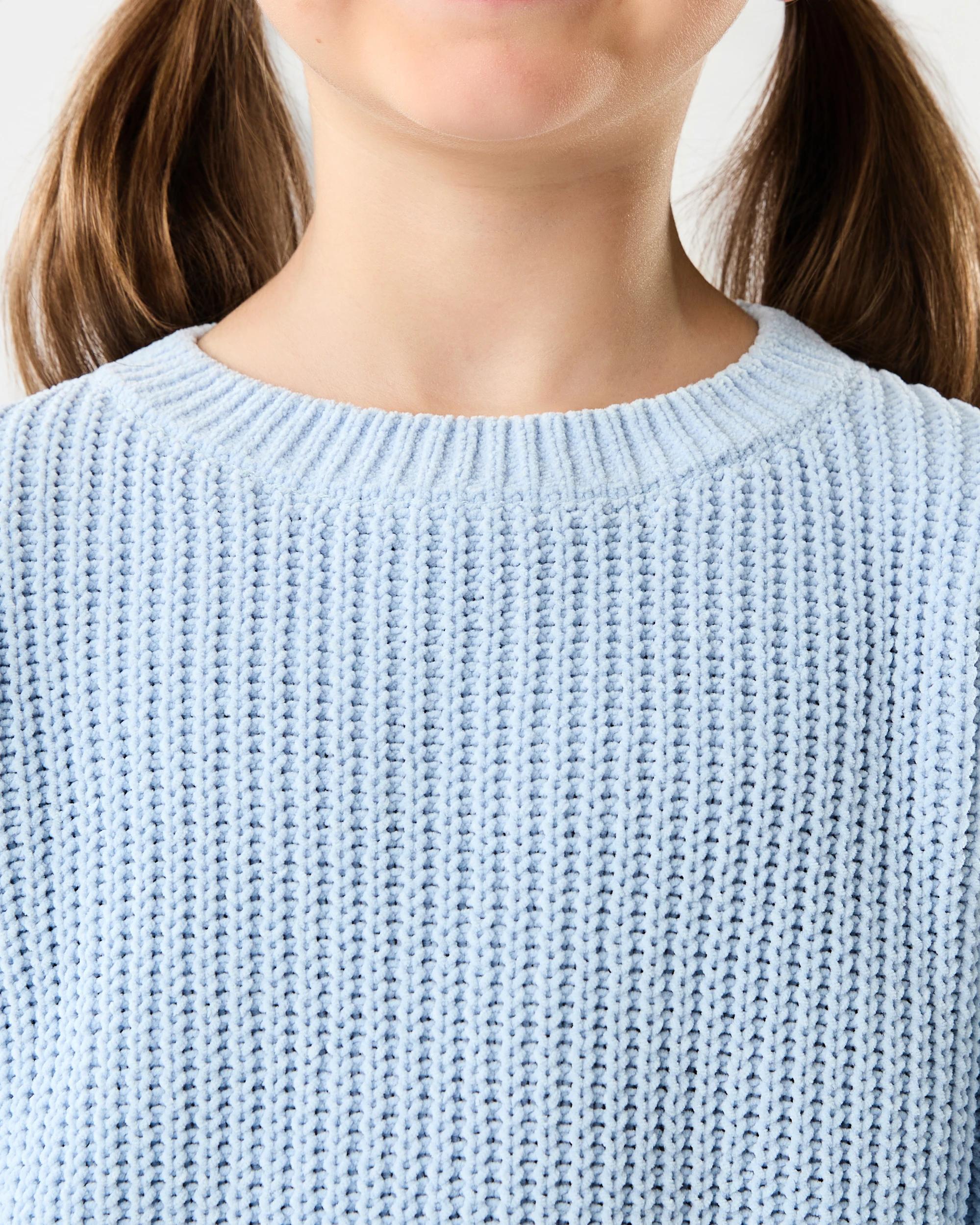 7 Chenille Knit Top Blu Kntky, 7 of 8