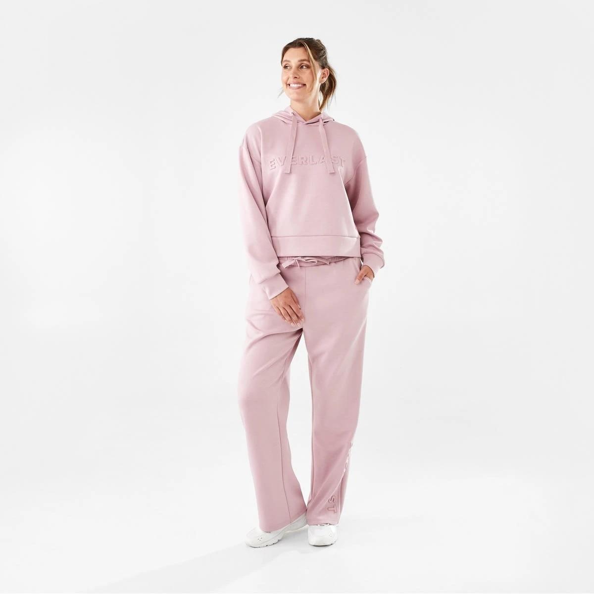 7 Everlast Womens Scuba Trackpants Dusty Pink, 7 of 7