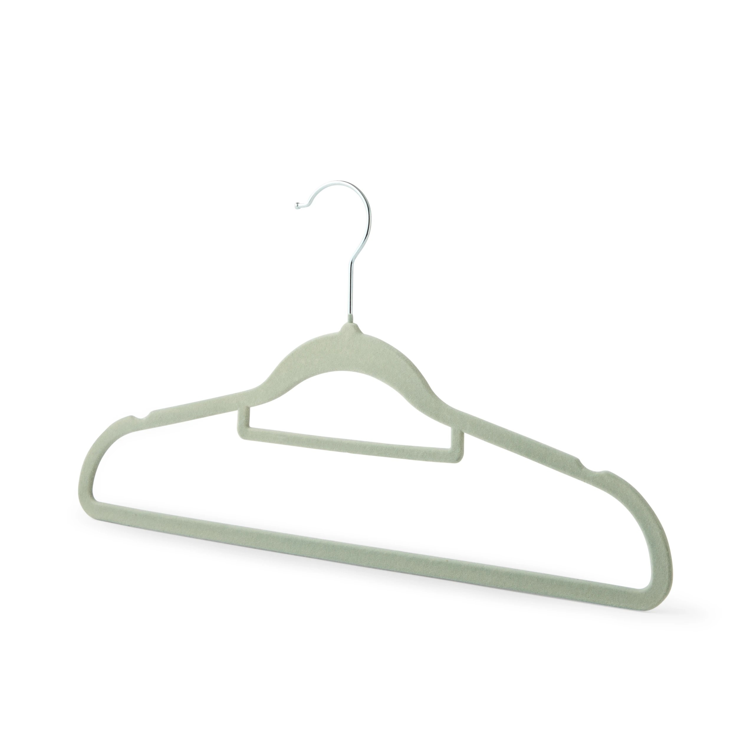2 30 Pack Flocked Hangers - Green, 2 of 8