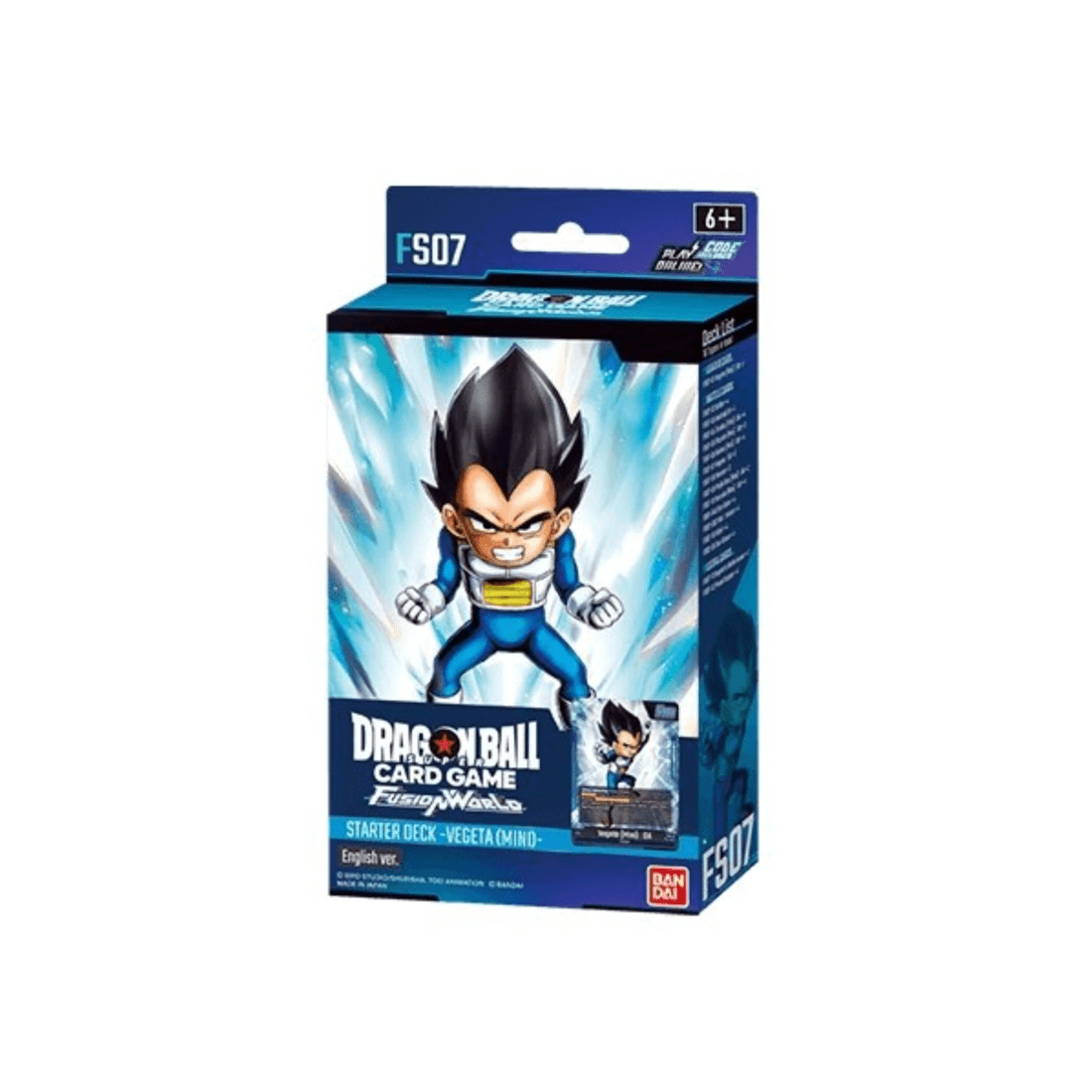 1 Bandai Dragon Ball Super Card Game: Fusion World Vegeta - Mini -  Starter Deck, 1 of 1