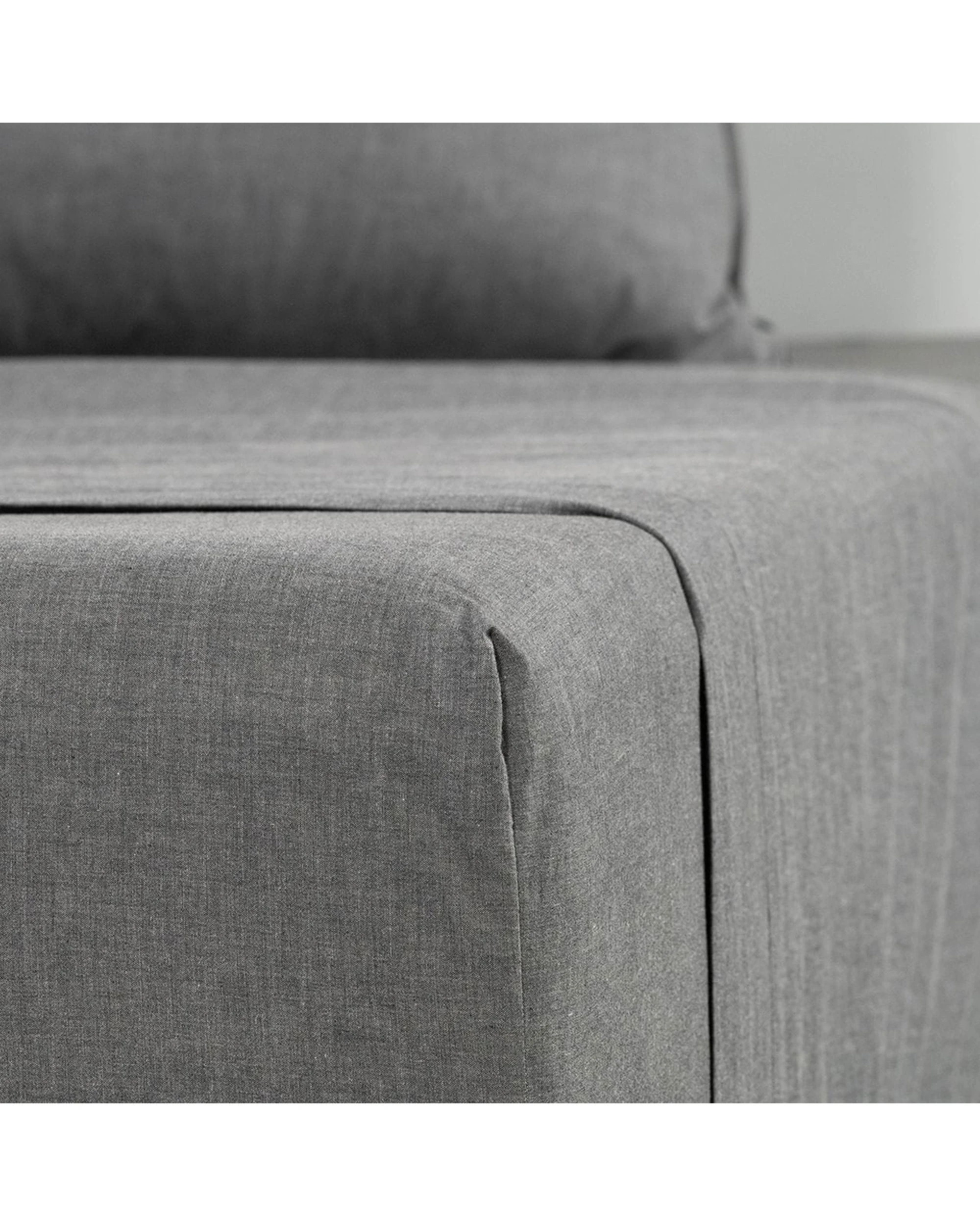 2 Canningvale Vintage Softwash Cotton Sheet Set - Queen Bed - Grey, 2 of 4