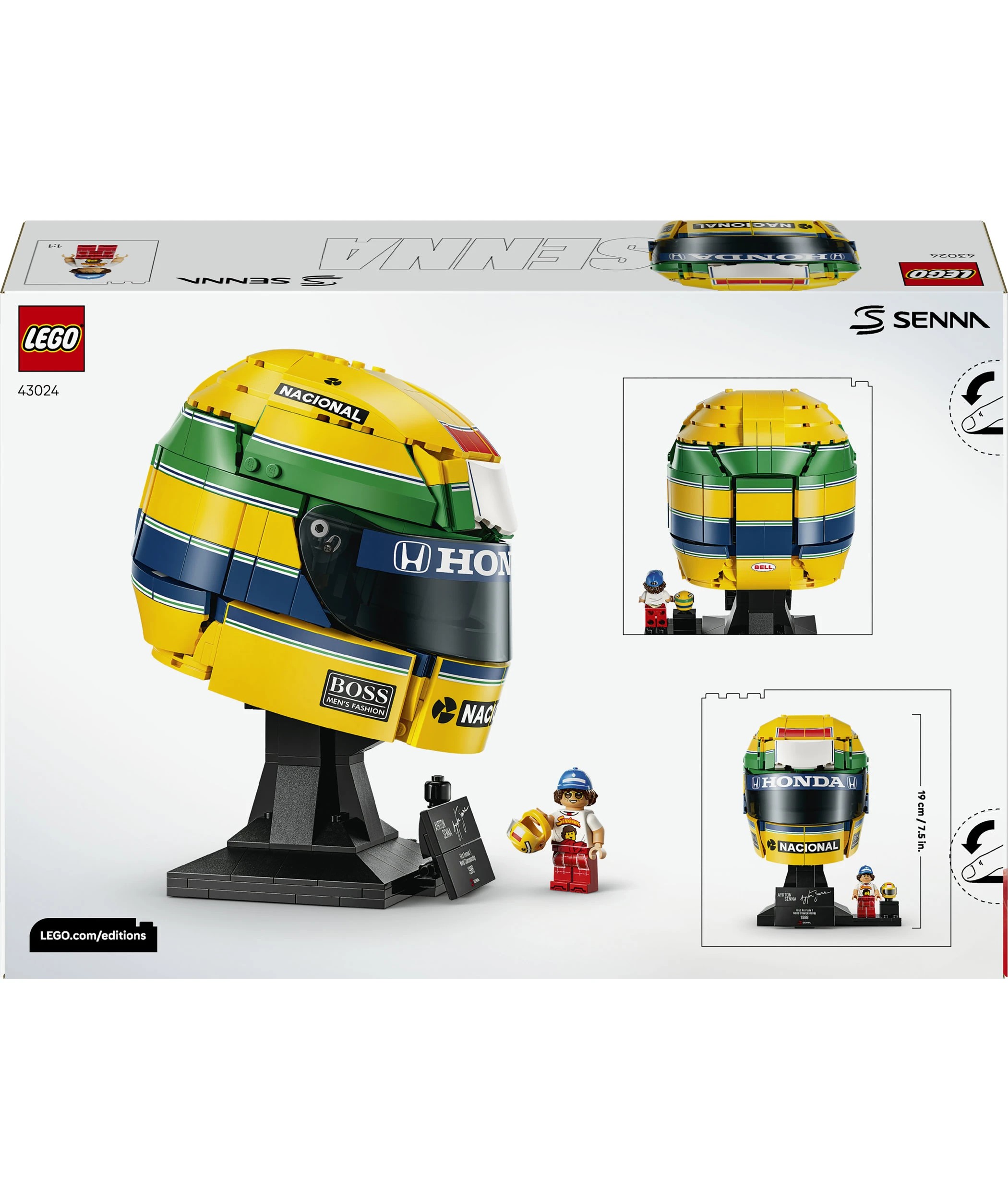 10 LEGO Editions Formula 1 Ayrton Senna Helmet 43024, 10 of 10