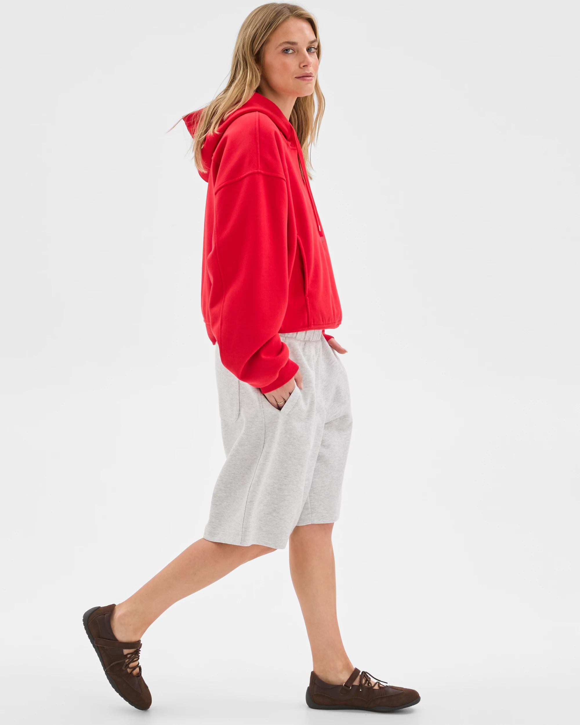 4 Lily Loves Fleece Shorts SILVER MARLE, 4 of 7