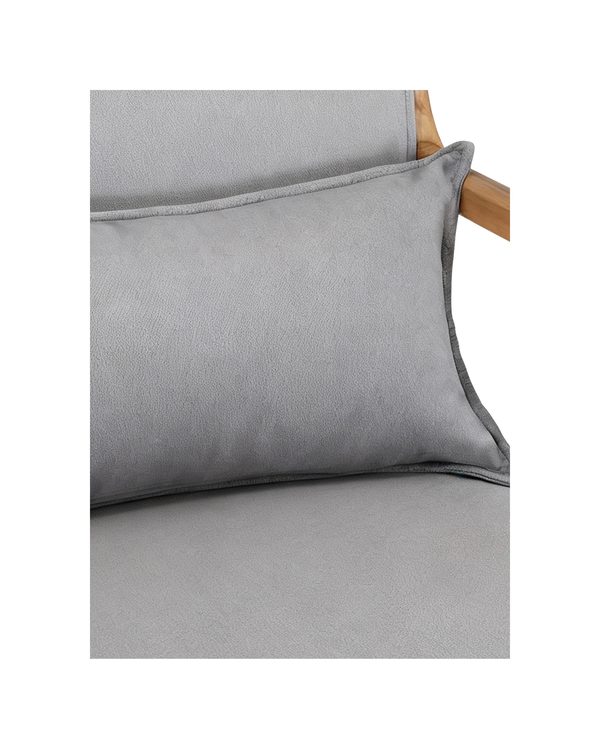 6 Artiss Armchair 2-seater Loveseat Fabric - Grey, 6 of 10