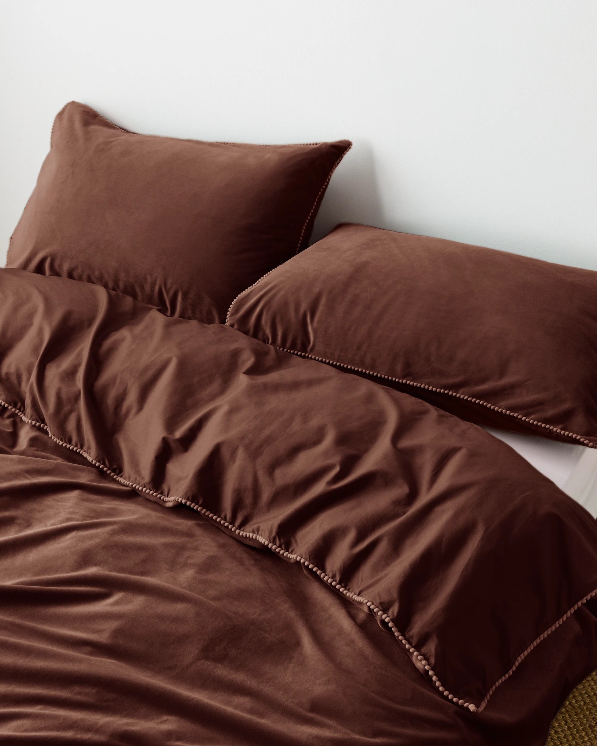 2 Target Lacy Velvet Quilt Cover Set - Super King Bed - Brown, 2 of 3