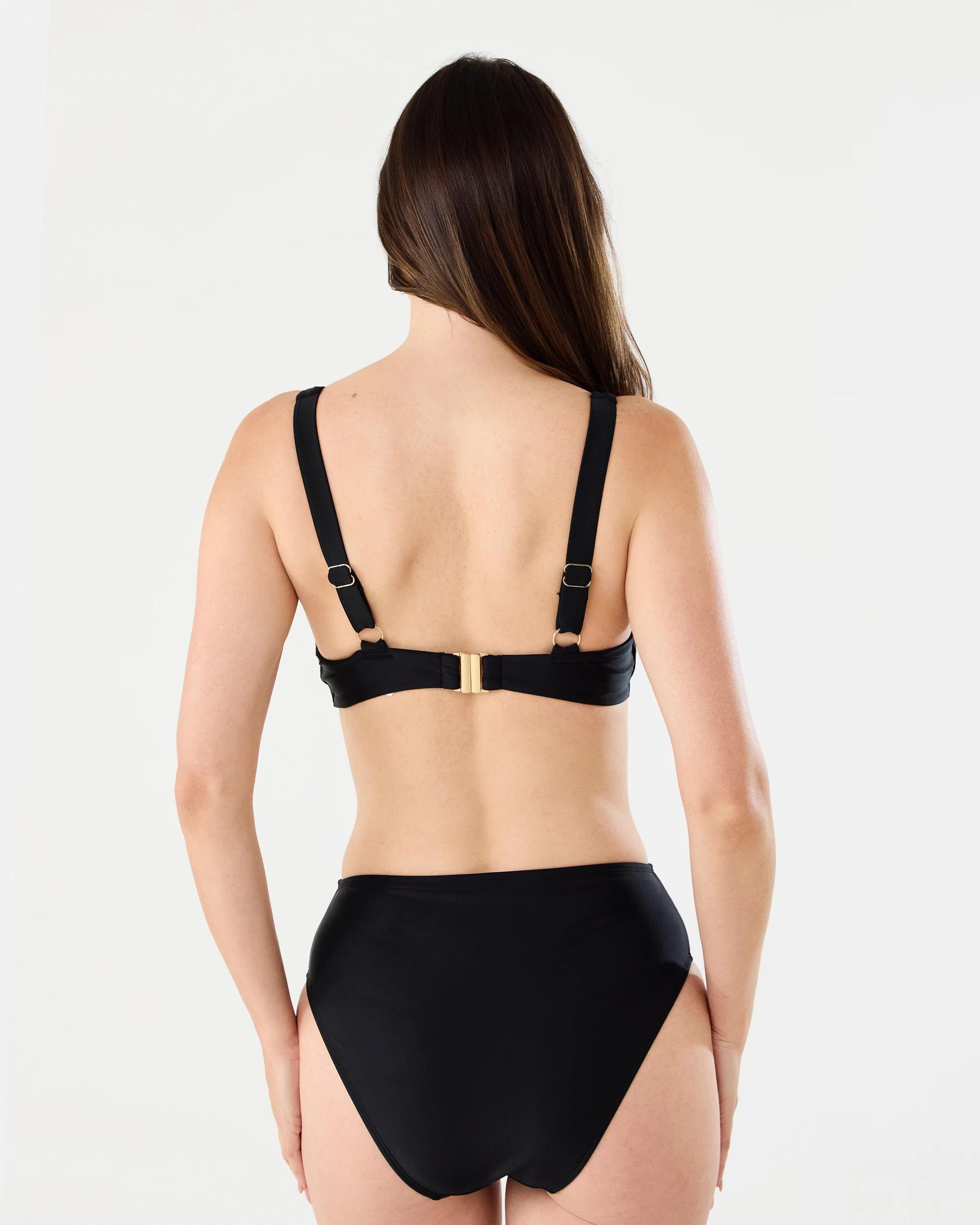 3 Sculpt and Support Bikini Top Black, 3 of 6