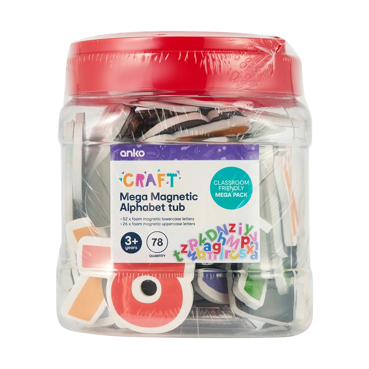9 78 Piece Mega Magnetic Alphabet Tub, 9 of 10