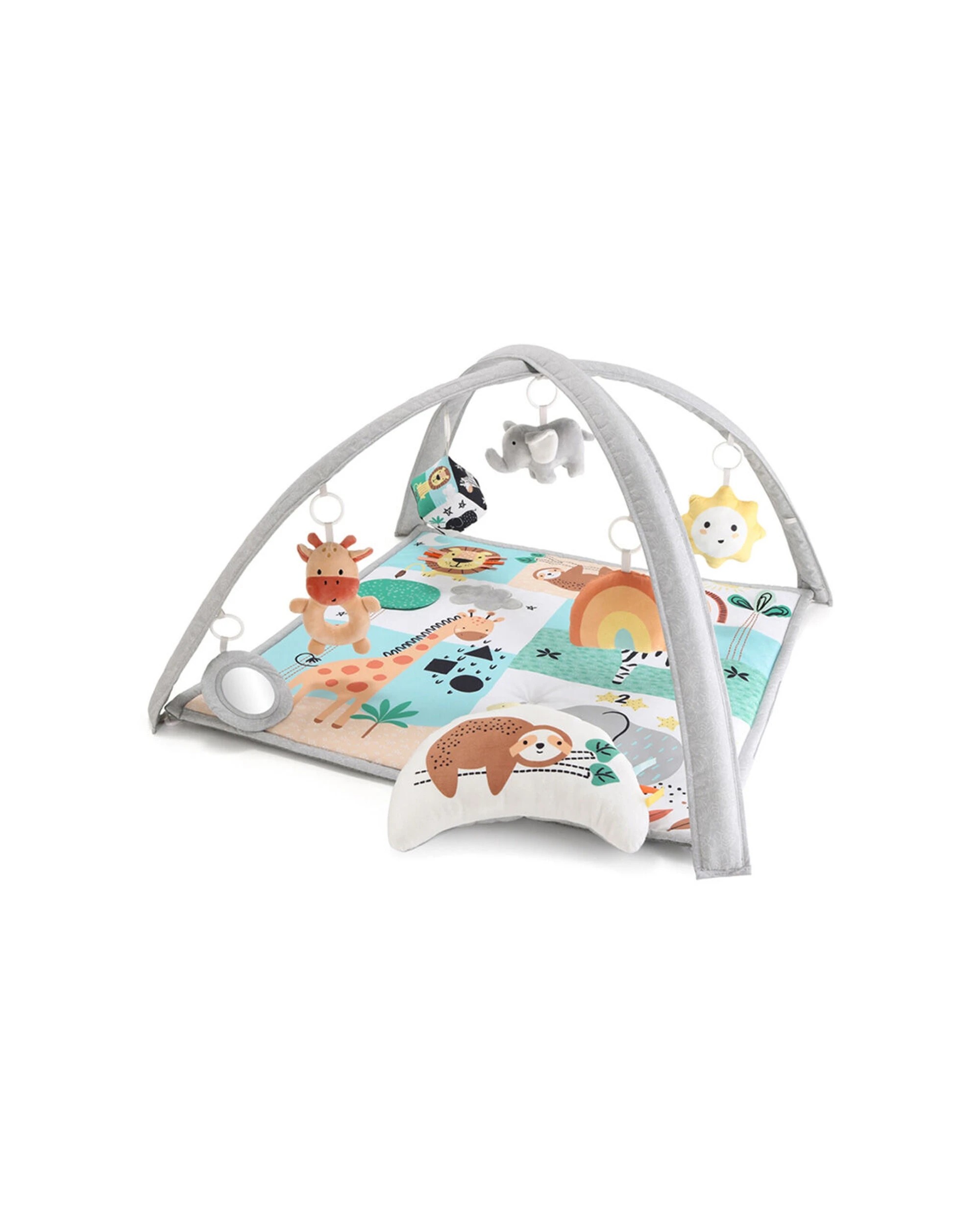 1 The Peanutshell Safari 123 7-in-1 Baby Activity Gym & Play Mat 0y+
 - Grey, 1 of 4