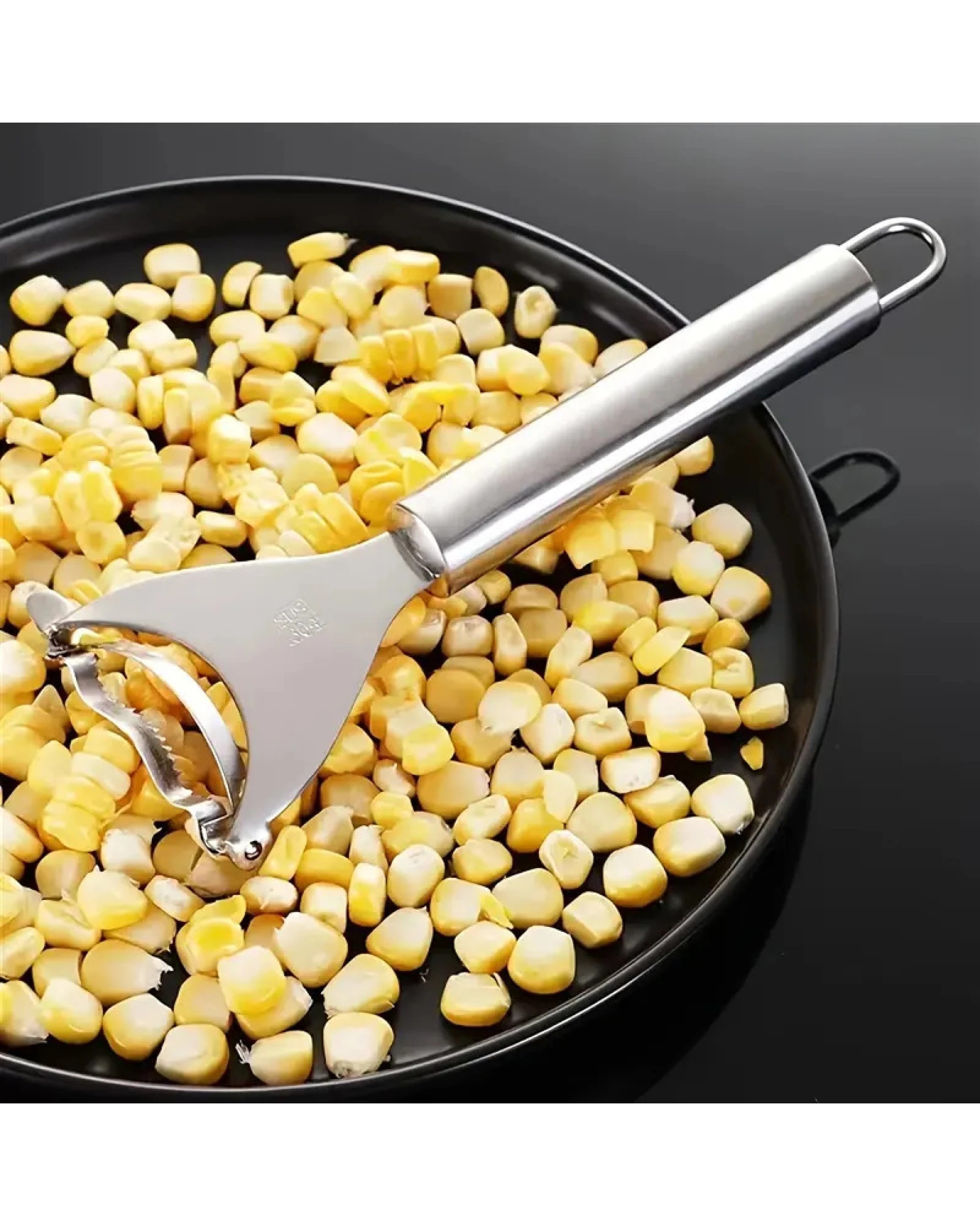 3 BR Home Stainless Steel Corn Peeler and Kerneler Tool, 3 of 7