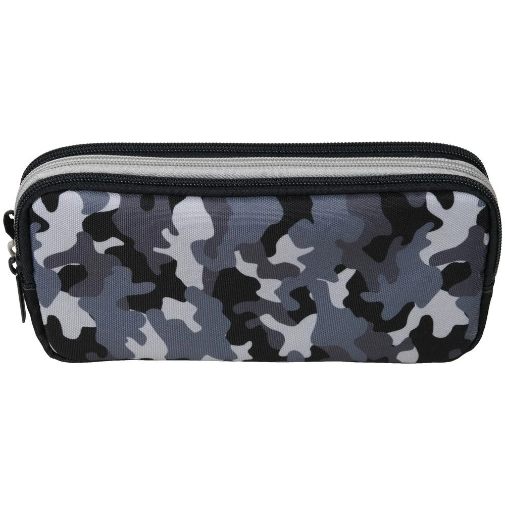 3 Studymate Triple Zip Pencil Case Multi Camo, 3 of 3
