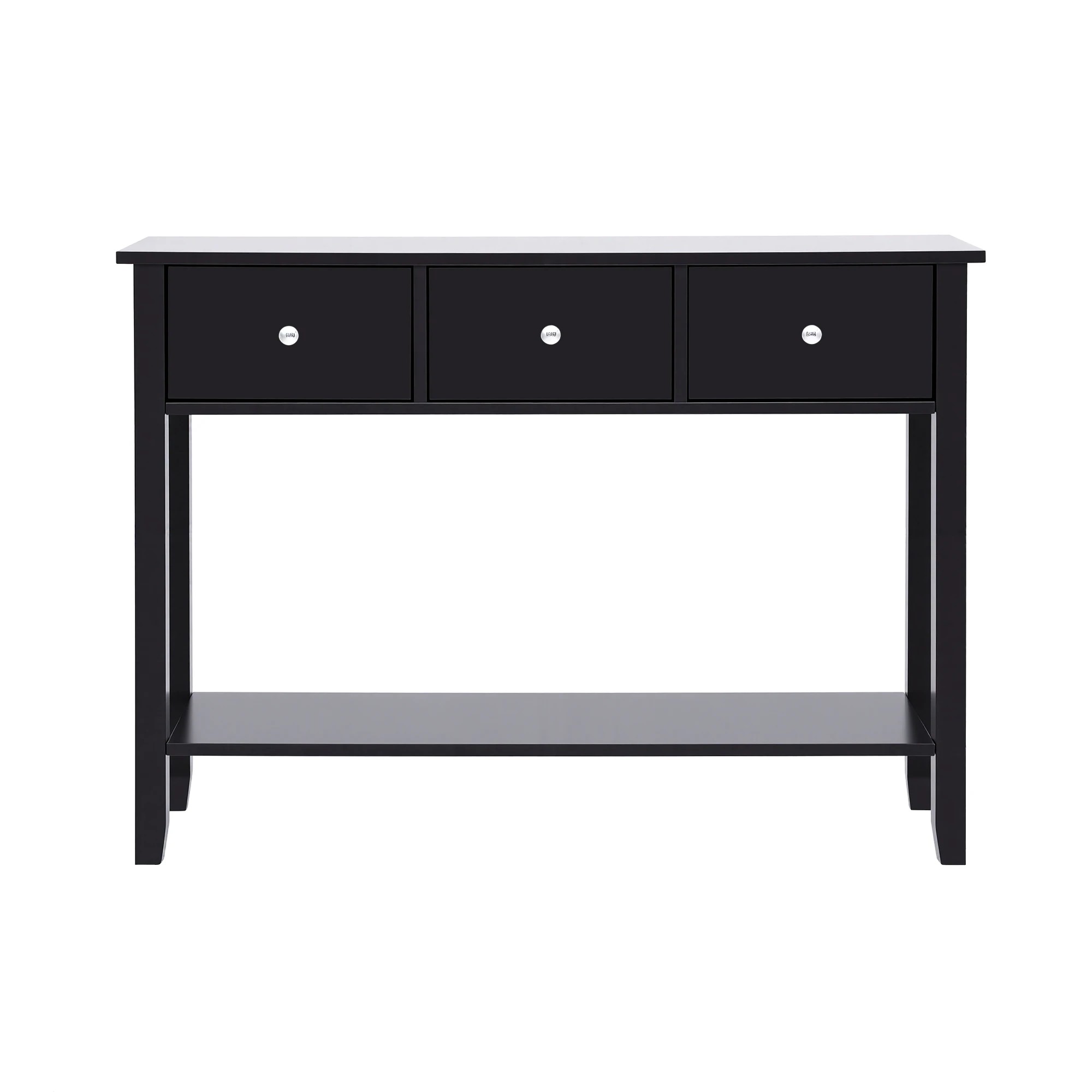 3 Artiss Console Table Hallway Sofa Entryway Entrance 3 Drawers 100CM - Black, 3 of 3