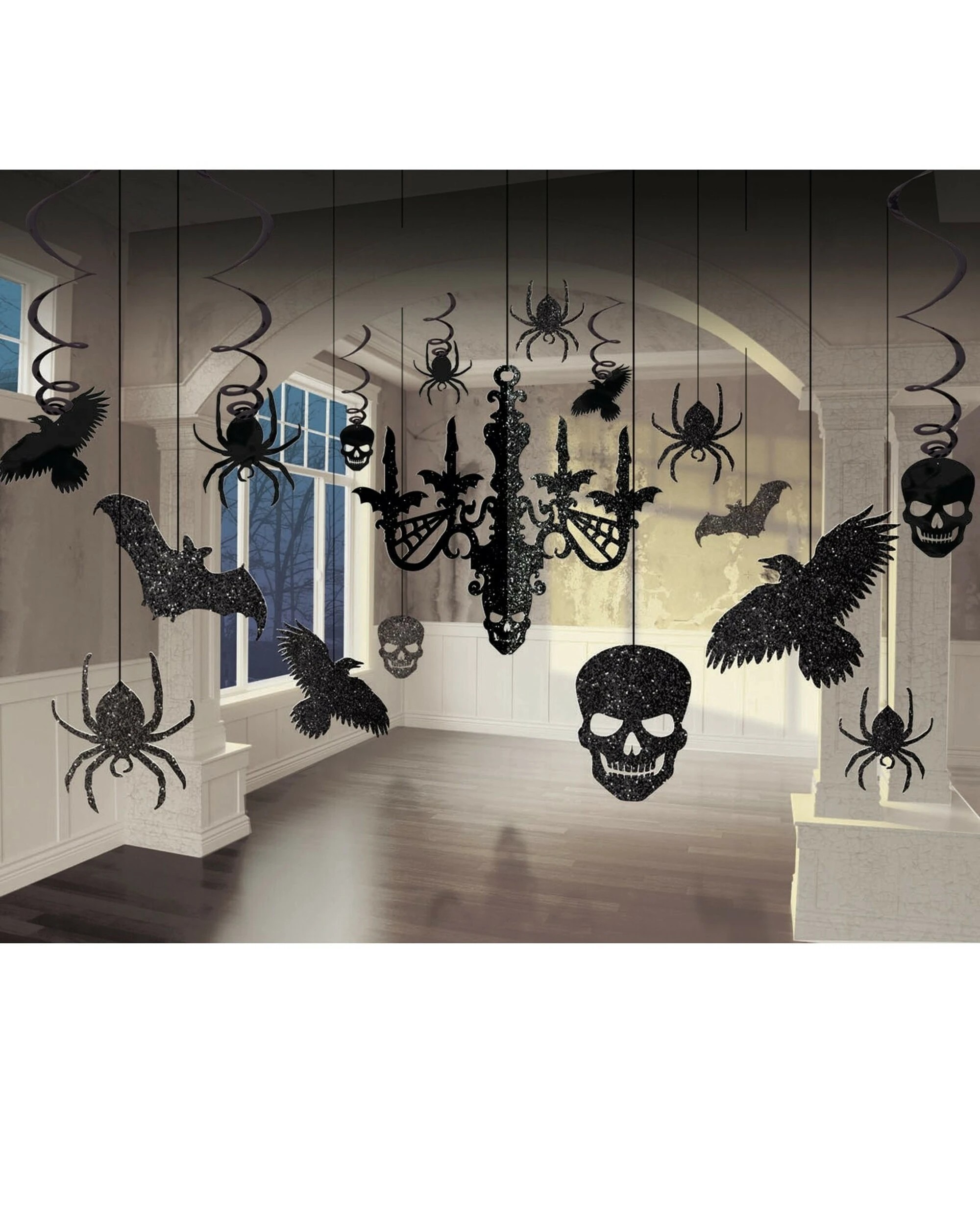 1 Anagram Halloween Glitter Chandelier Decorating Kit, 1 of 1