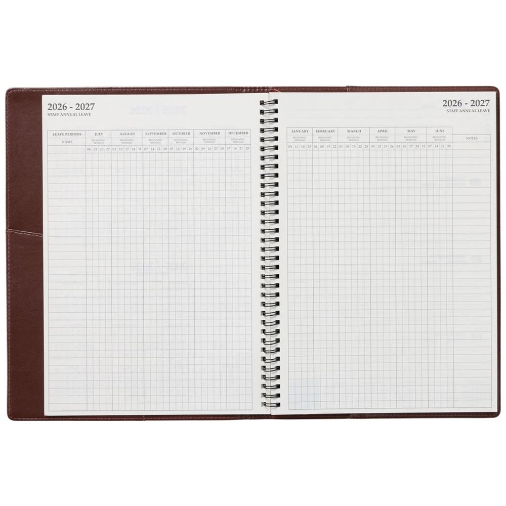 5 J.Burrows A4 Week to View Executive FY26/27 Diary Tan, 5 of 7