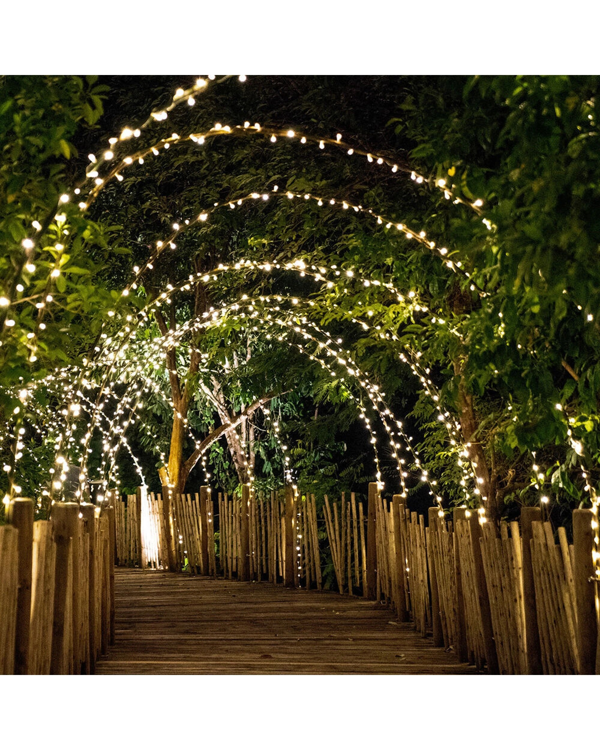 5 LumiFX 2PK 300 Bulb LED Wifi Smart String Lights Indoor & Outdoor 15m Warm - White, 5 of 7