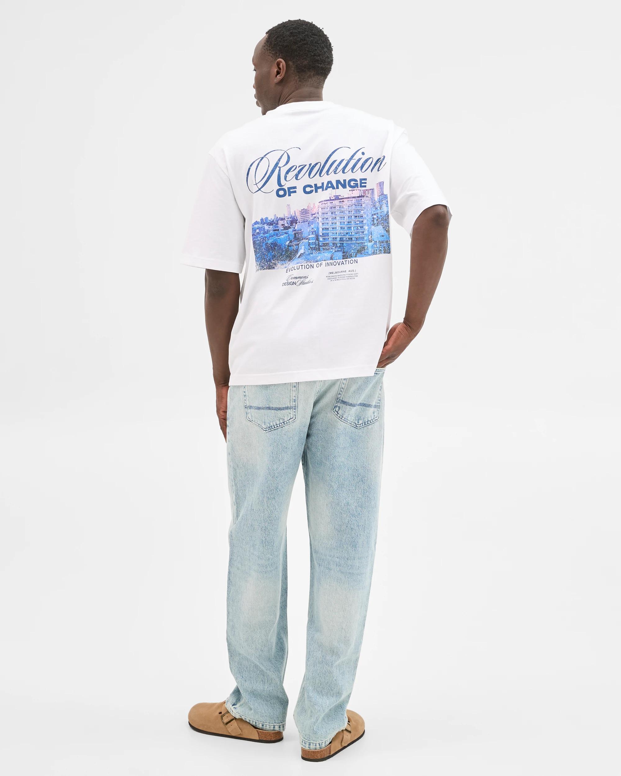 6 Commons Loose Fit Denim Jeans LIGHT INDIGO TINT, 6 of 6