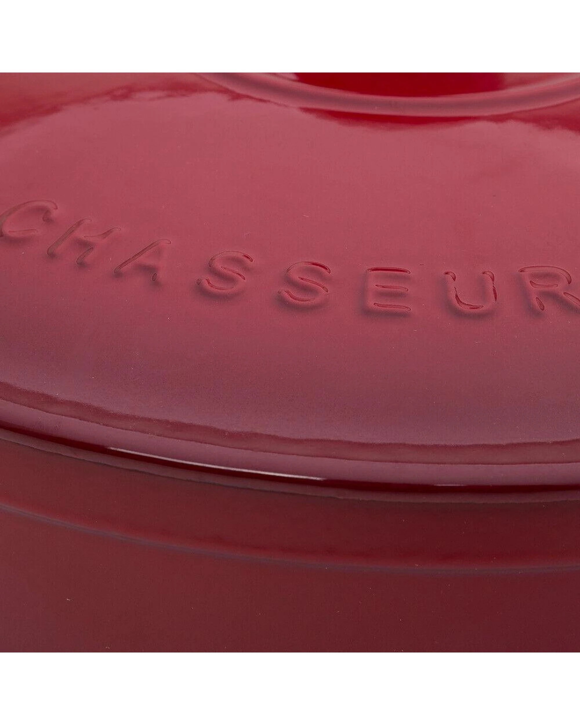 3 Chasseur Round French Oven 26cm  5 Litre Bordeaux  Cast Iron - Red, 3 of 4